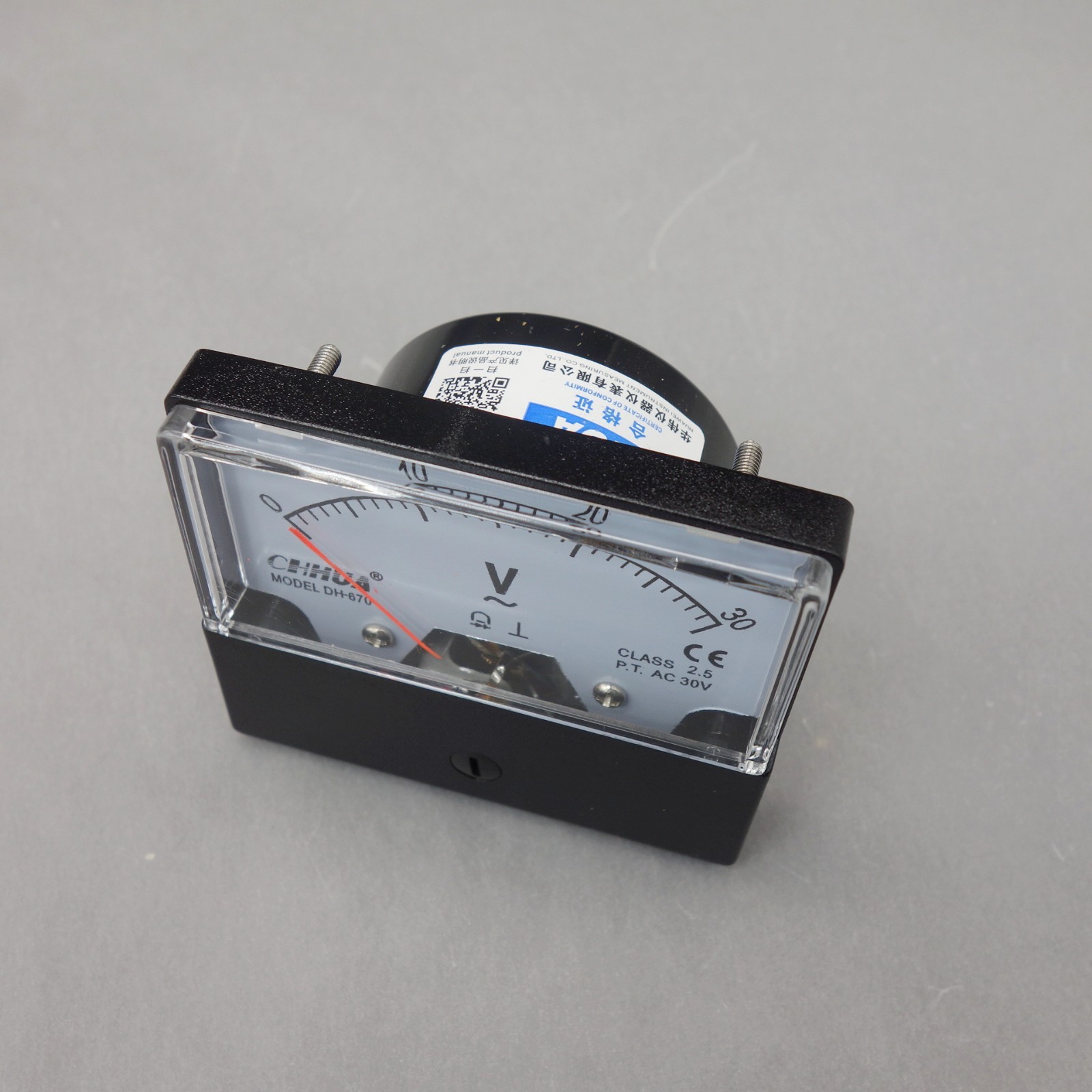 AC 0-30V Analog Voltmeter Analogue Voltage Panel Meter 60*70MM directly Connect