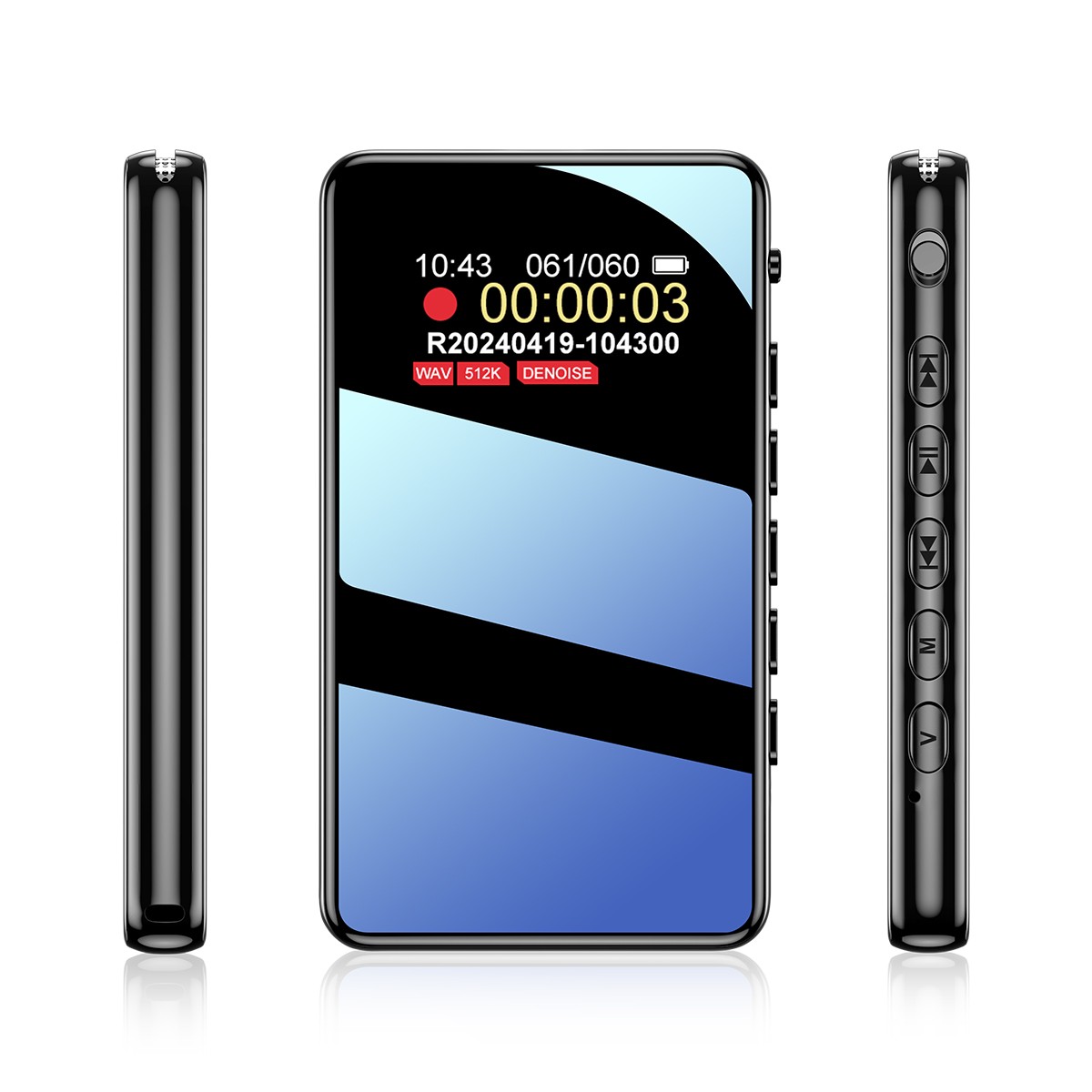Mini Spy Voice Activated Recorder Digital Audio Magnetic With 32G MP3 Player