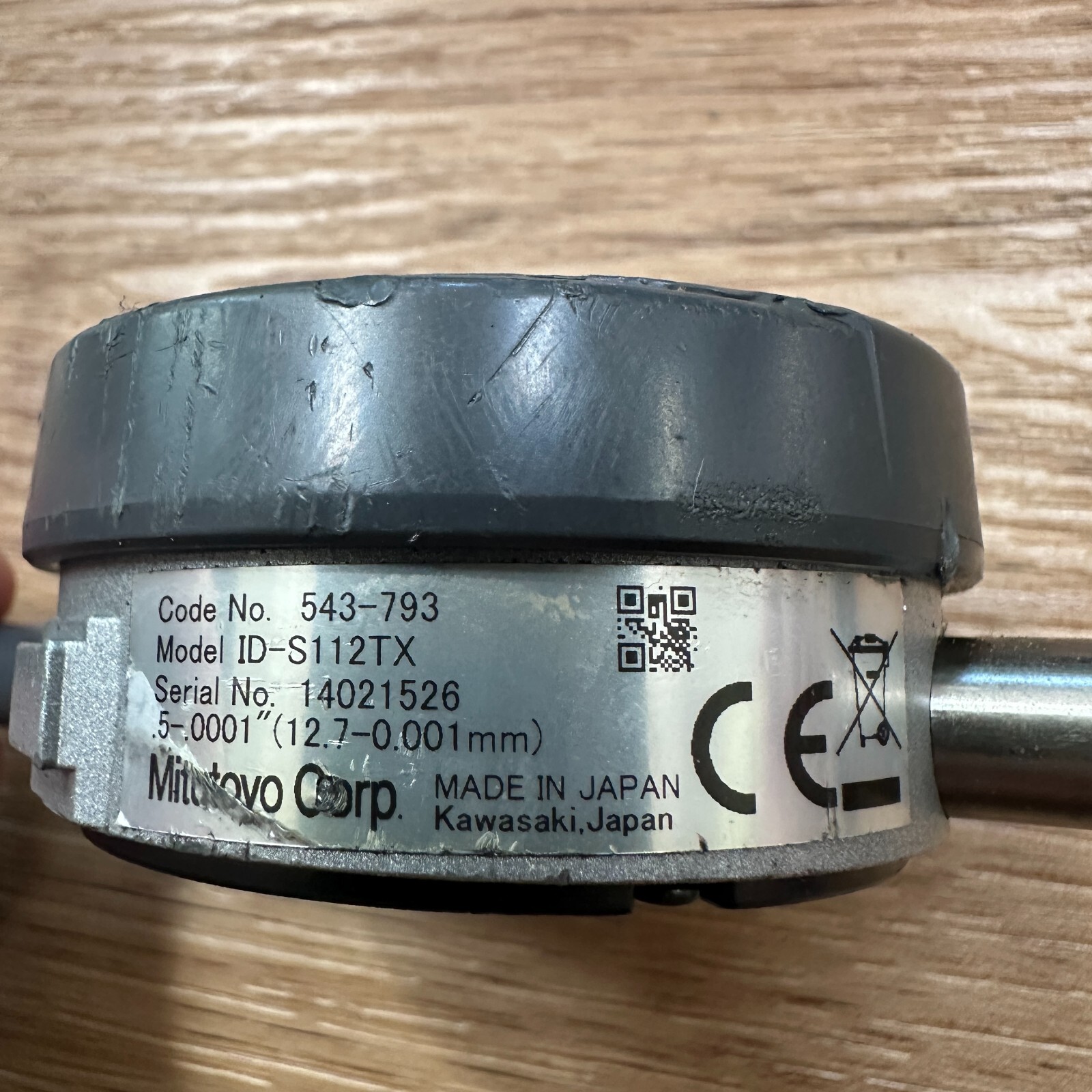 Mitutoyo 543-793 Digital Indicator ID-S112TX .5-00001″ 0.001mm