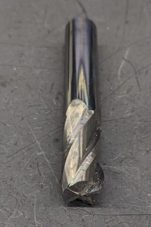 Solid Carbide Square End Mill for Aluminum 1/2″ CD 1-3/32″ LOC 1/2″ SH 4 Flute