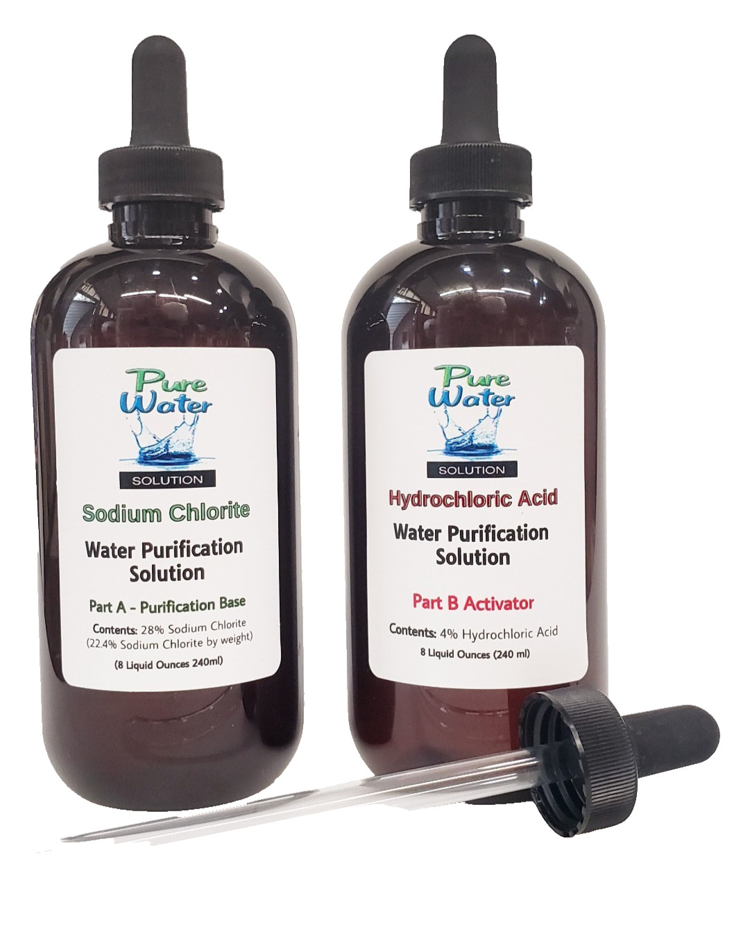 CDS – Water Purification Drops in PET plastic – Total activated solution 16ozs