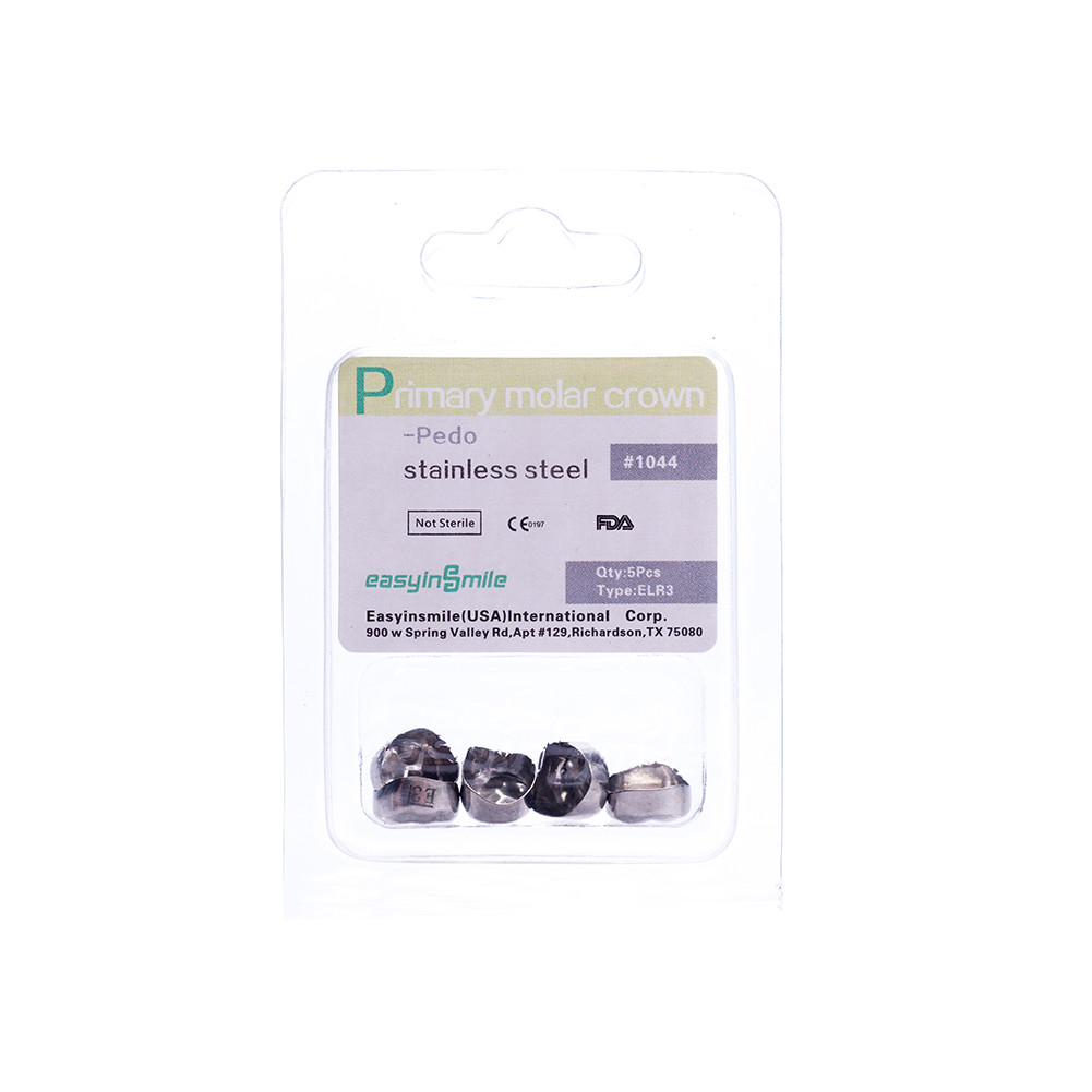 5pc Easyinsmile Dental Kid Crown Stainless Steel Primary D Premolar E Crown[USA]