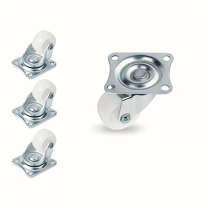 4-8 pack 1″ 1.25″ 1.5″ 2″ Heavy Duty Swivel Caster Set Rubber Wheels All Swivel
