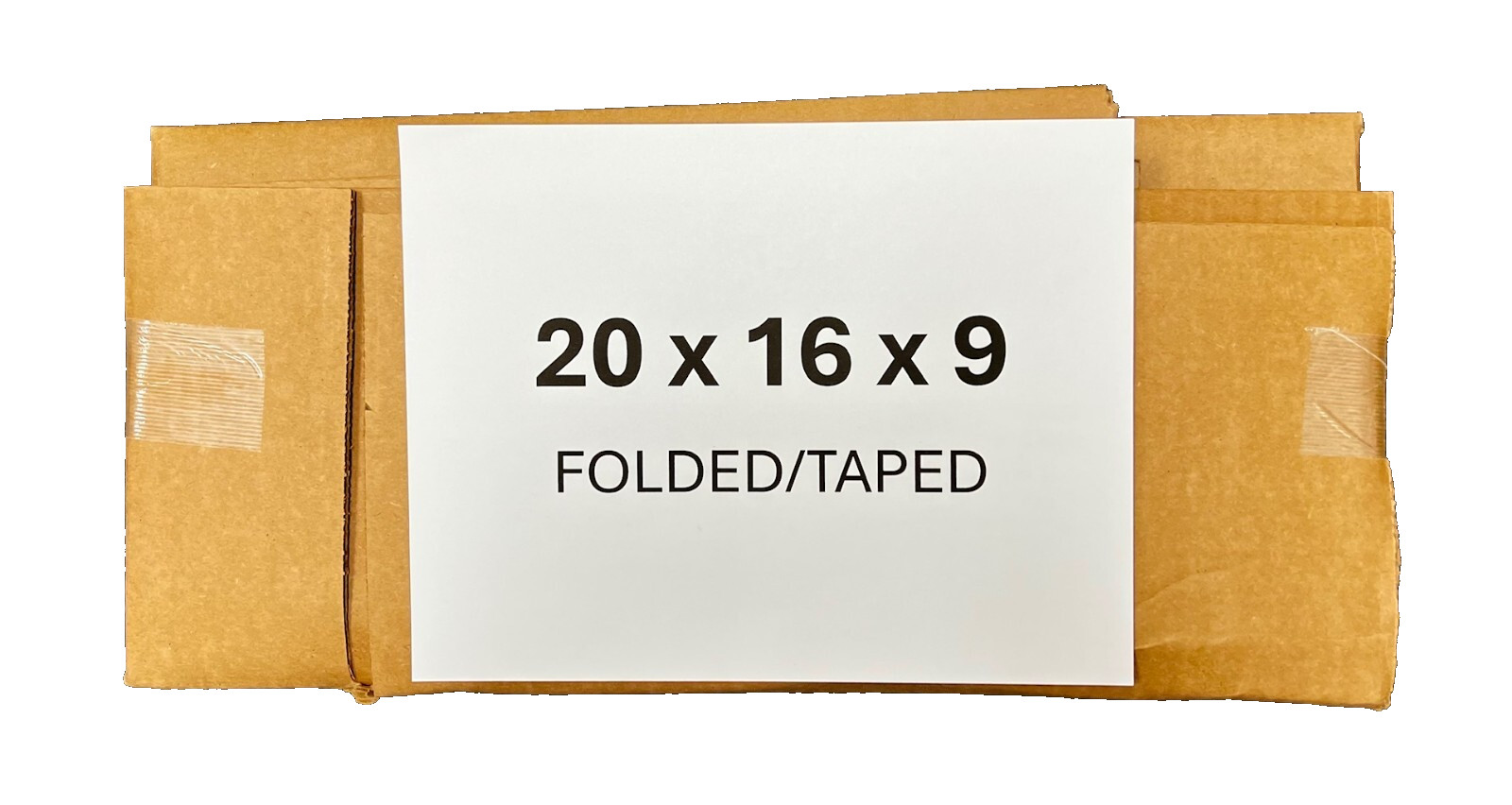 20″ x 16″ x 9″ Corrugated Box – 200 lb – SINGLE BOX