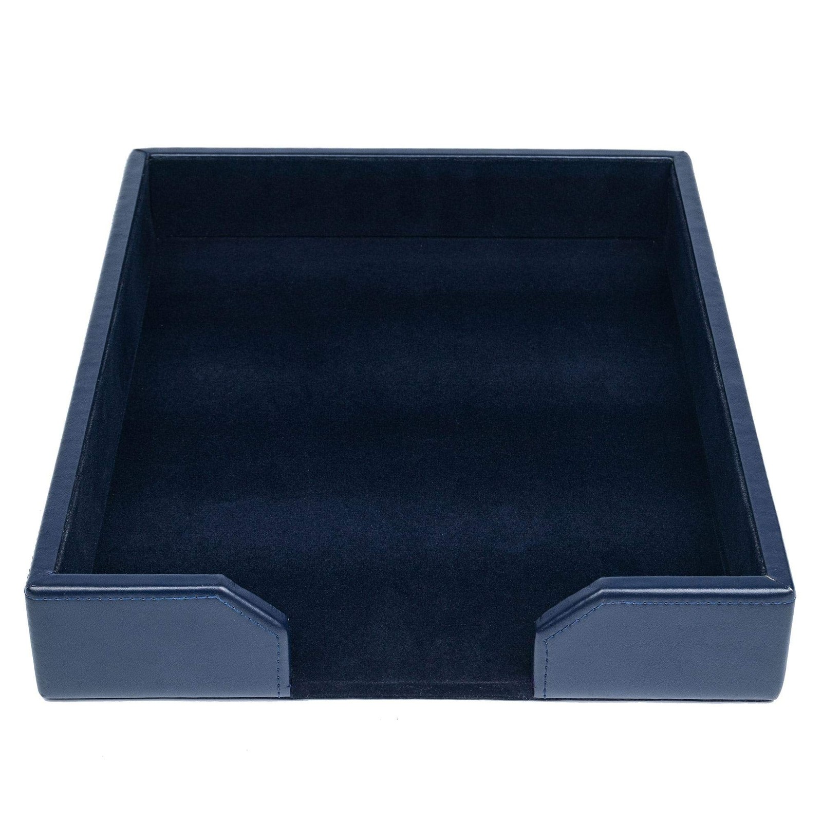 Dacasso Bonded Leather Desktop Letter Tray – Luxury Letter Holder Paper