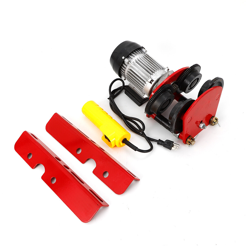 2200Lbs Electric Chain Hoist Winch Crane Overhead 10ft Lifting 500W 1400r/Min