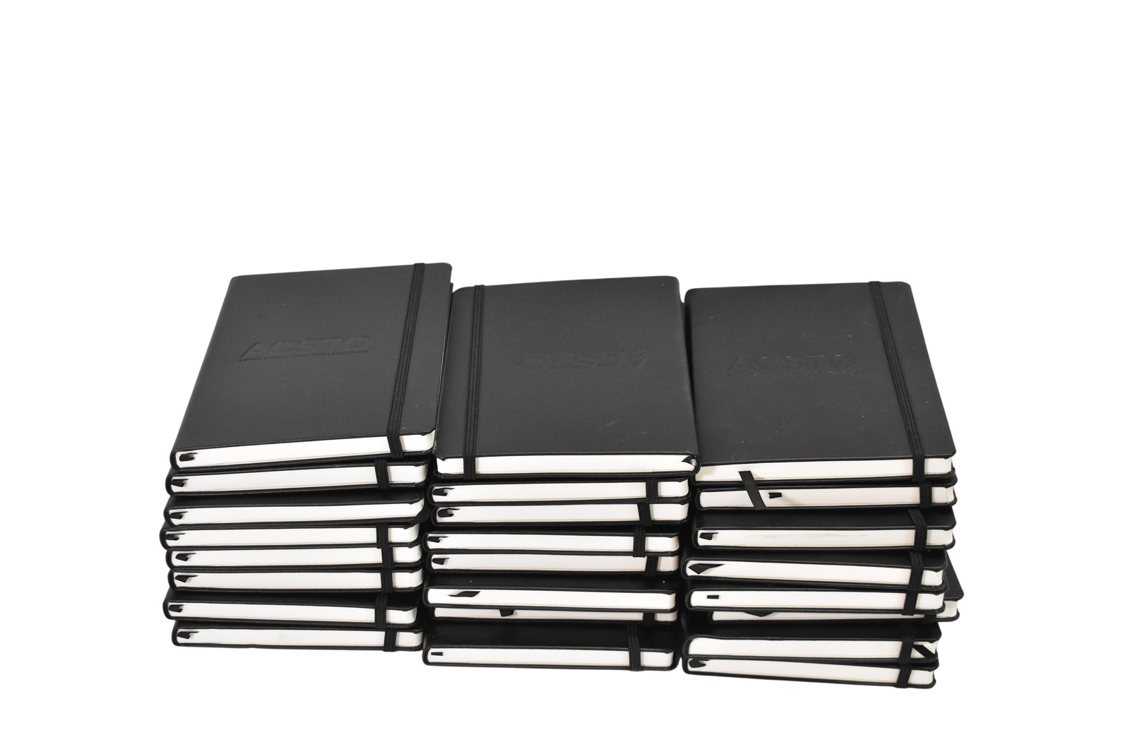 Lot Of 24 Spector & Co Branded Lined Notebooks Black Pocket Hardcover Journal