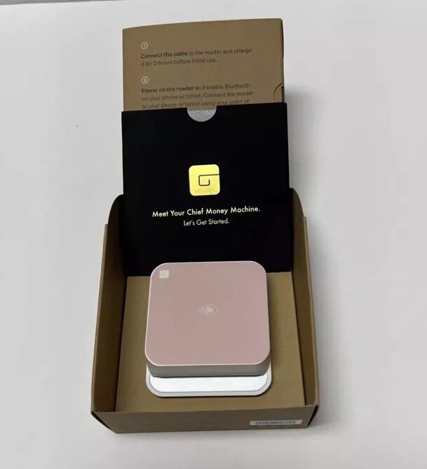 Credit Card Reader Gloss Genius Chief Money Machine Pink In Box