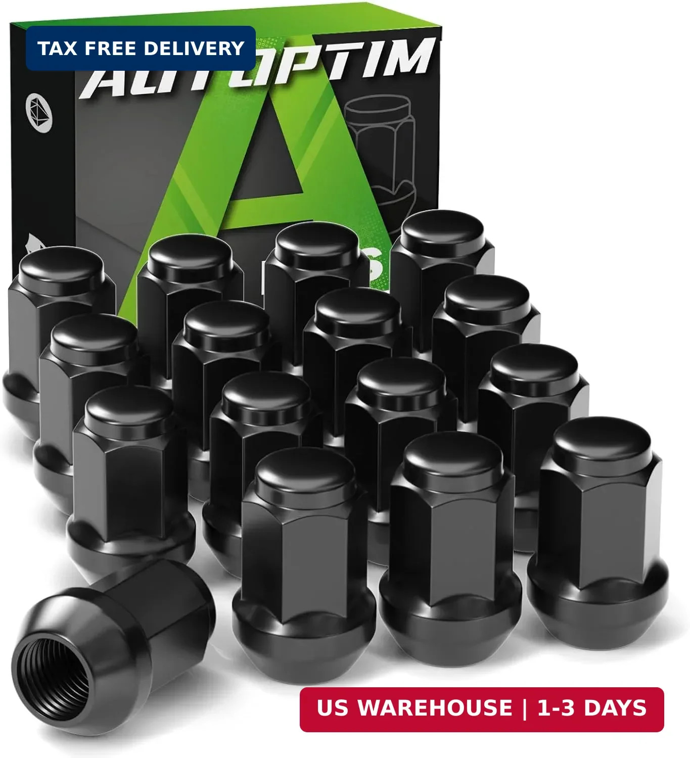 AUTOPTIM M12x1.5 16PCS ATV Lug Nuts – Replacement for Polaris Ranger XP 900/1000