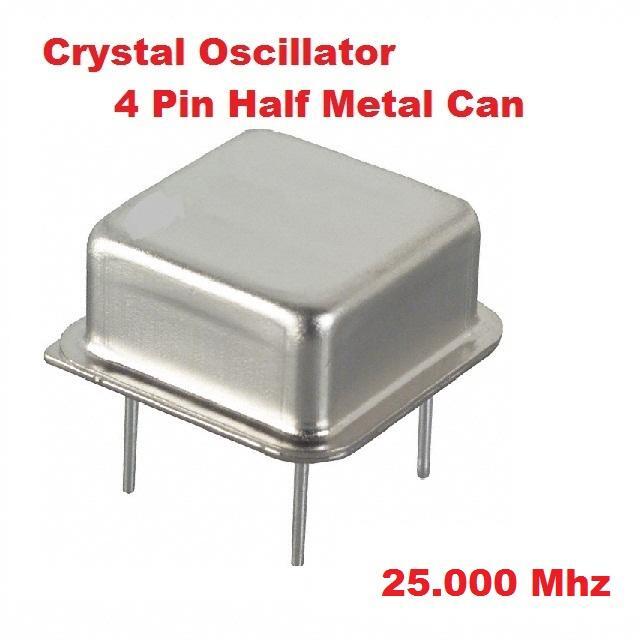 25.000Mhz 25.000 Mhz CRYSTAL OSCILLATOR HALF CAN ( Qty 10 ) *** NEW ***