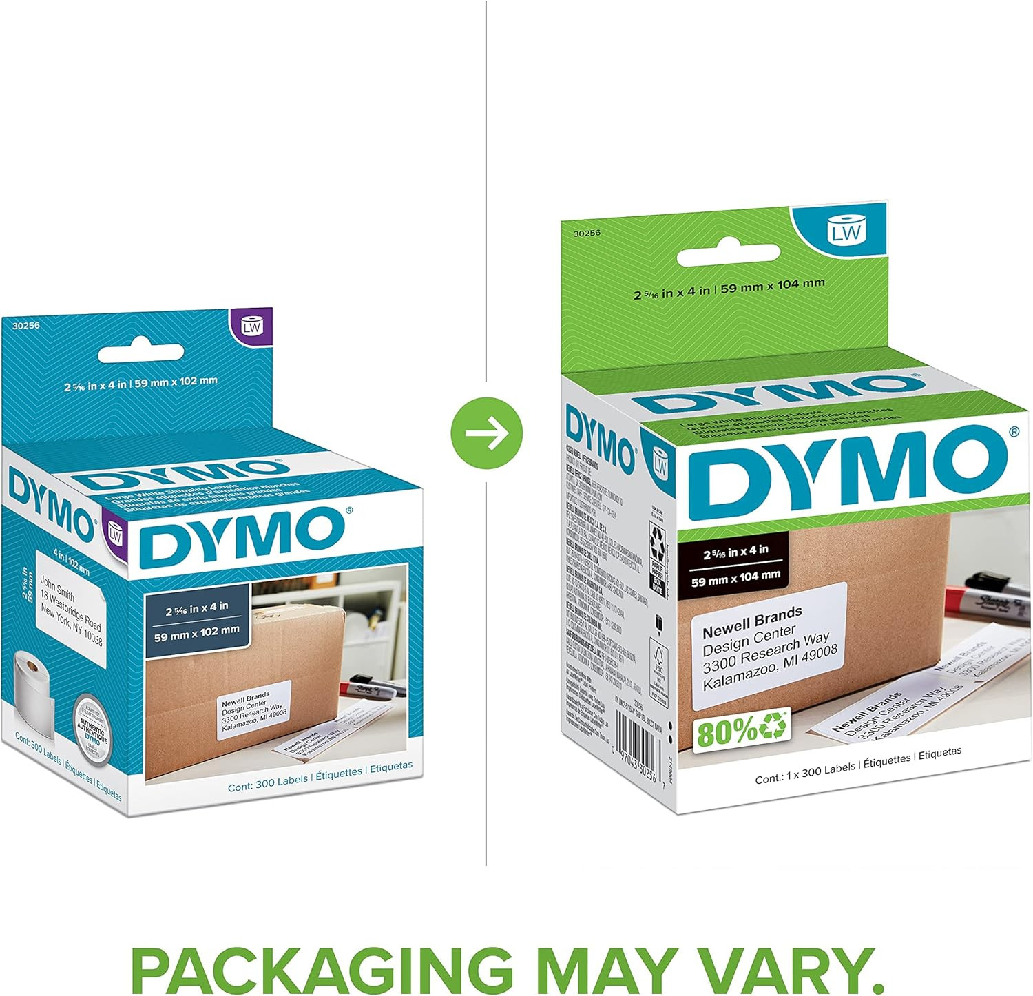 DYMO Authentic LW Large Shipping Labels DYMO Labels for Labelwriter Label Printe