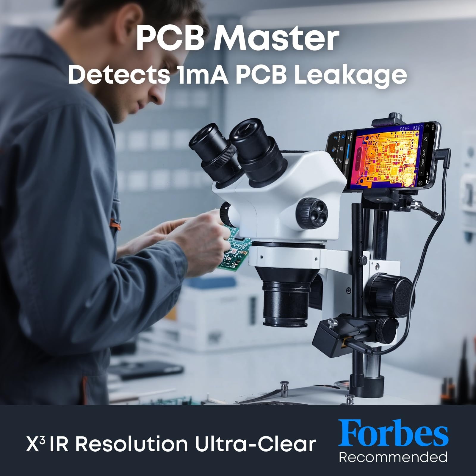 Thermal Master P3 Thermal Camera for iPhone Android | 512×384 IR | PCB HVAC