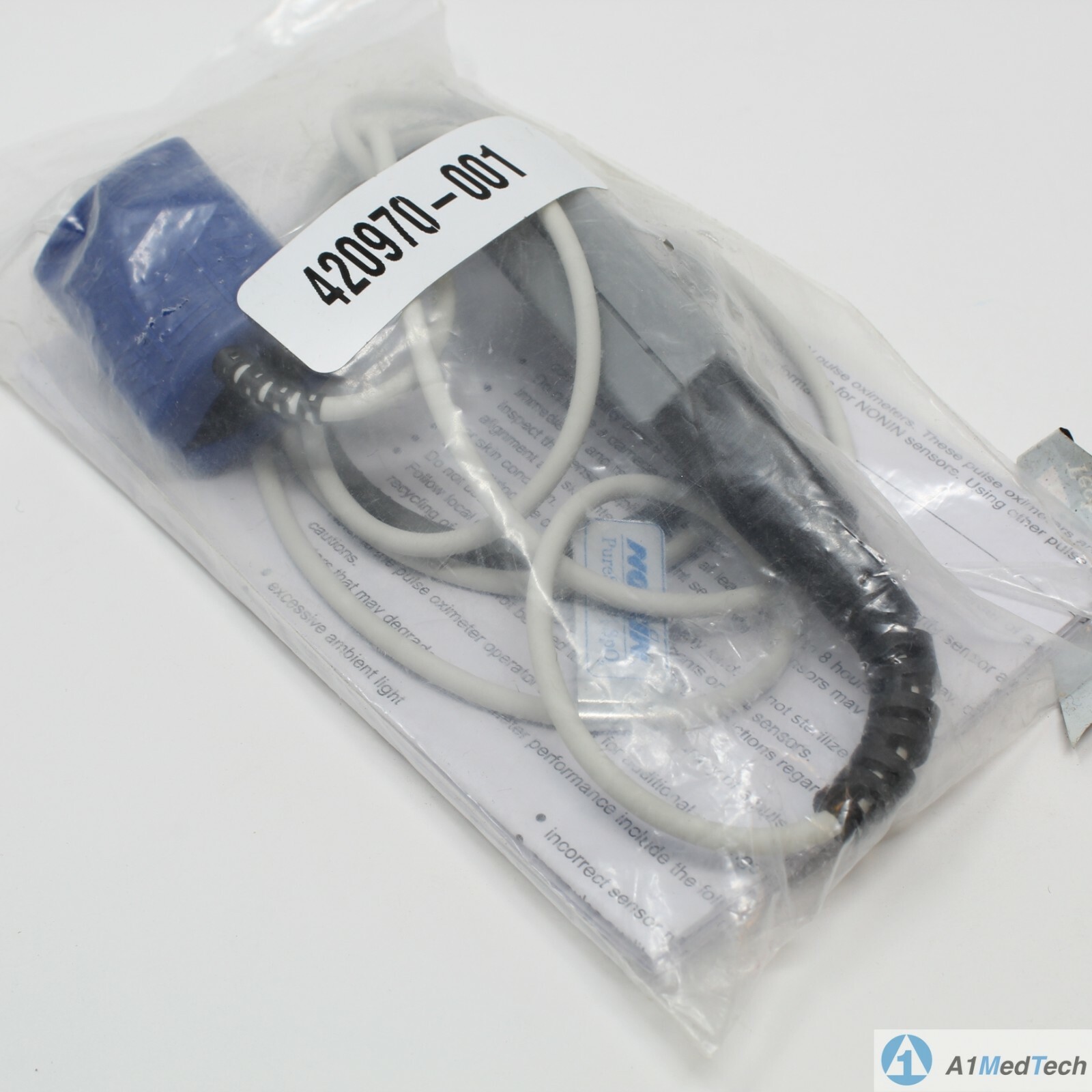 Nonin Xpod ApexPro CH Oximeter 2007245-001 and 8000AA Finger Clip Spo2 Sensor