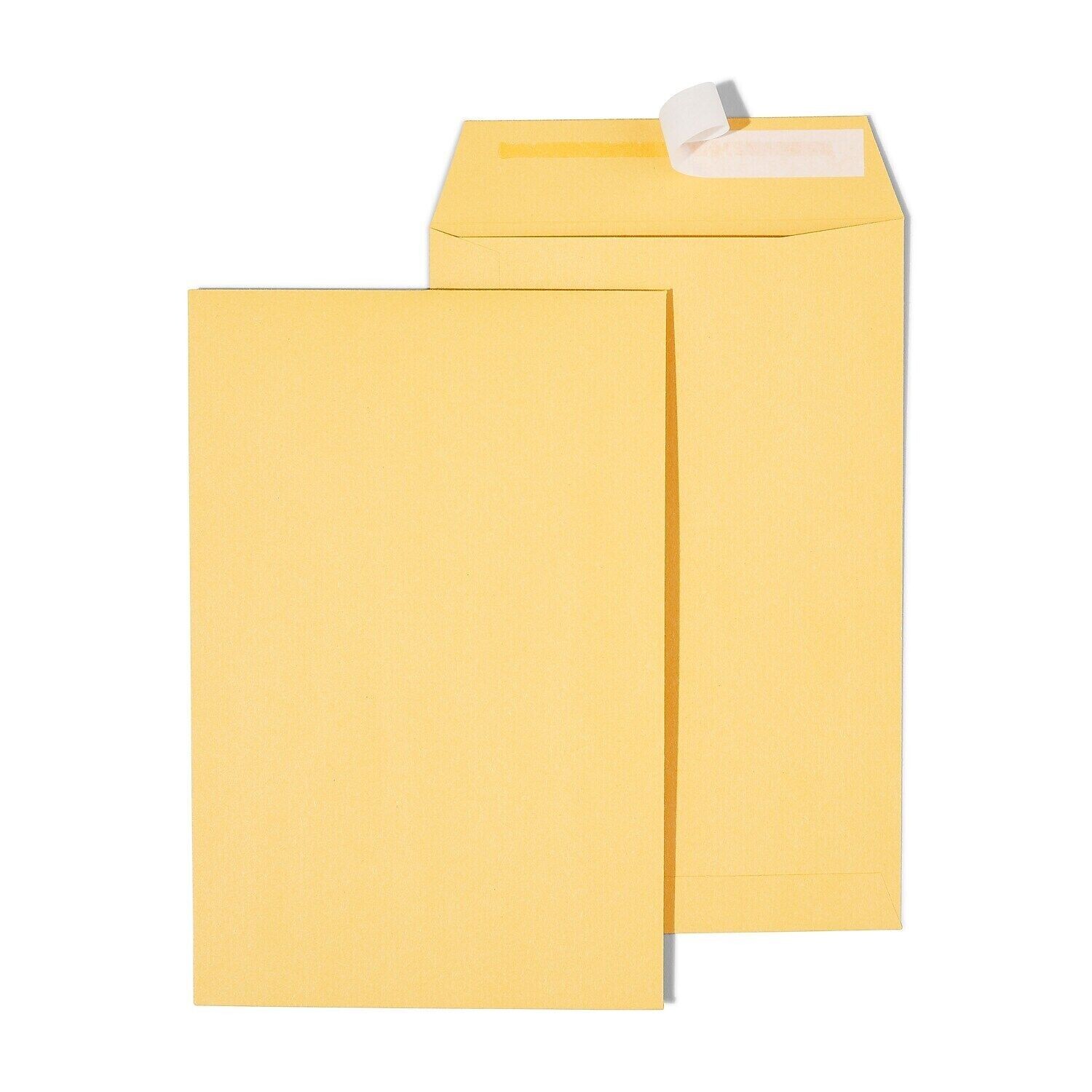 Prinko 9″x12″ Mailing Shipping Kraft Catalog Envelope, Self-Seal, 24Lb, 25/CT