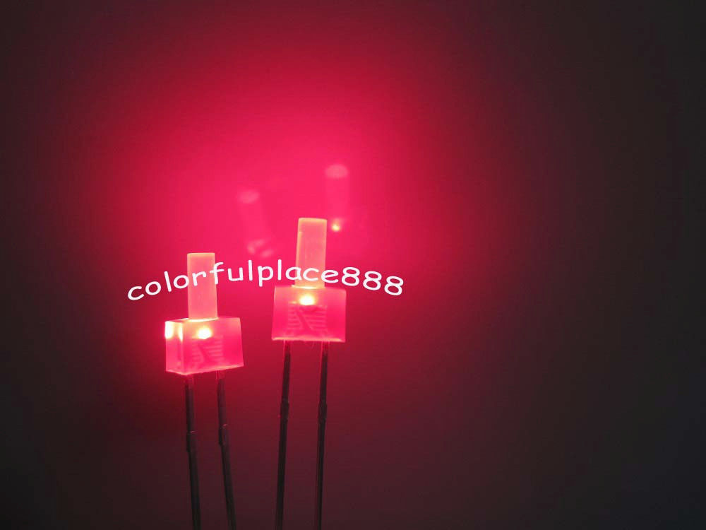 100pcs, 2mm Flat Top Diffused Red Yellow Blue Green White LED Diodes Leds Light