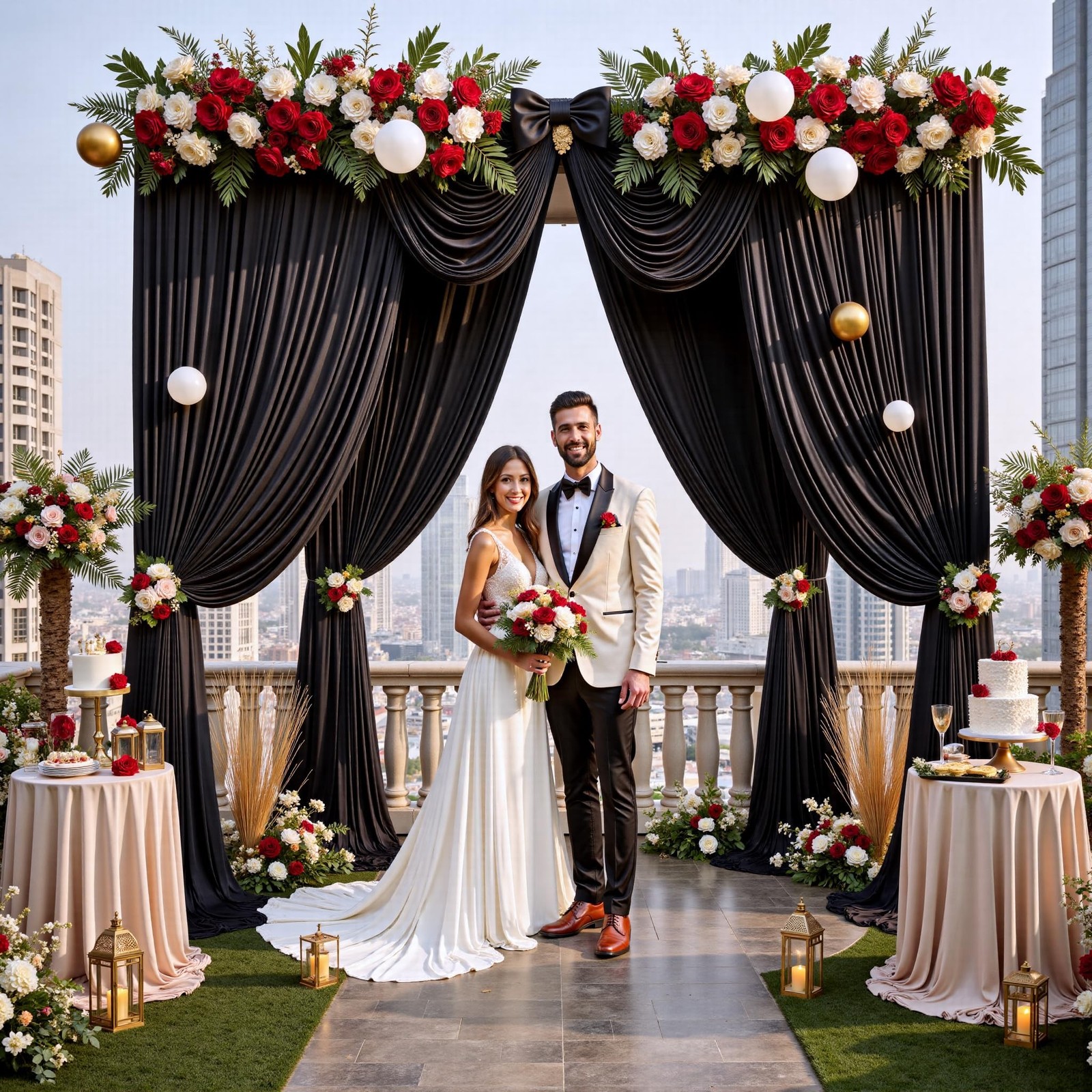 12ft x 10ft Black Backdrop Curtains for Parties, Wrinkle Free 2 Panels Photo …