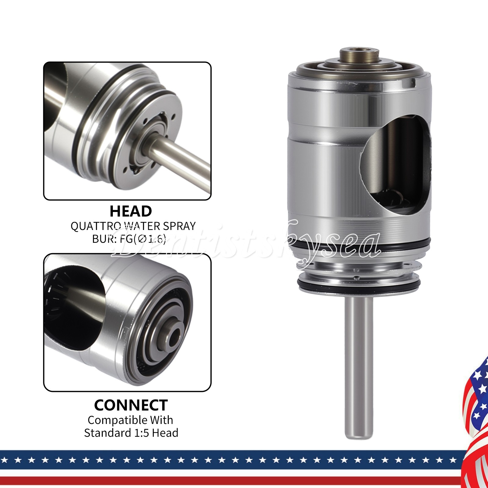 Cartridge Rotor Autochuck Dental Fit Standard Head 1:5 Increasing Handpiece