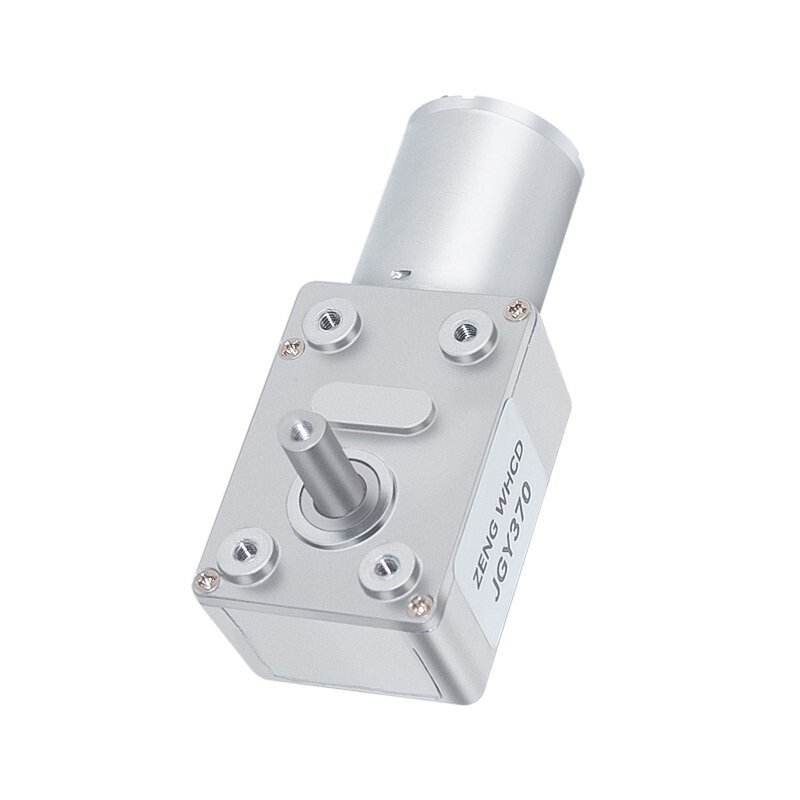 JGY370 Worm Gear Reduction Brushed Motor 6V12V24V With Self-locking Metal Gear