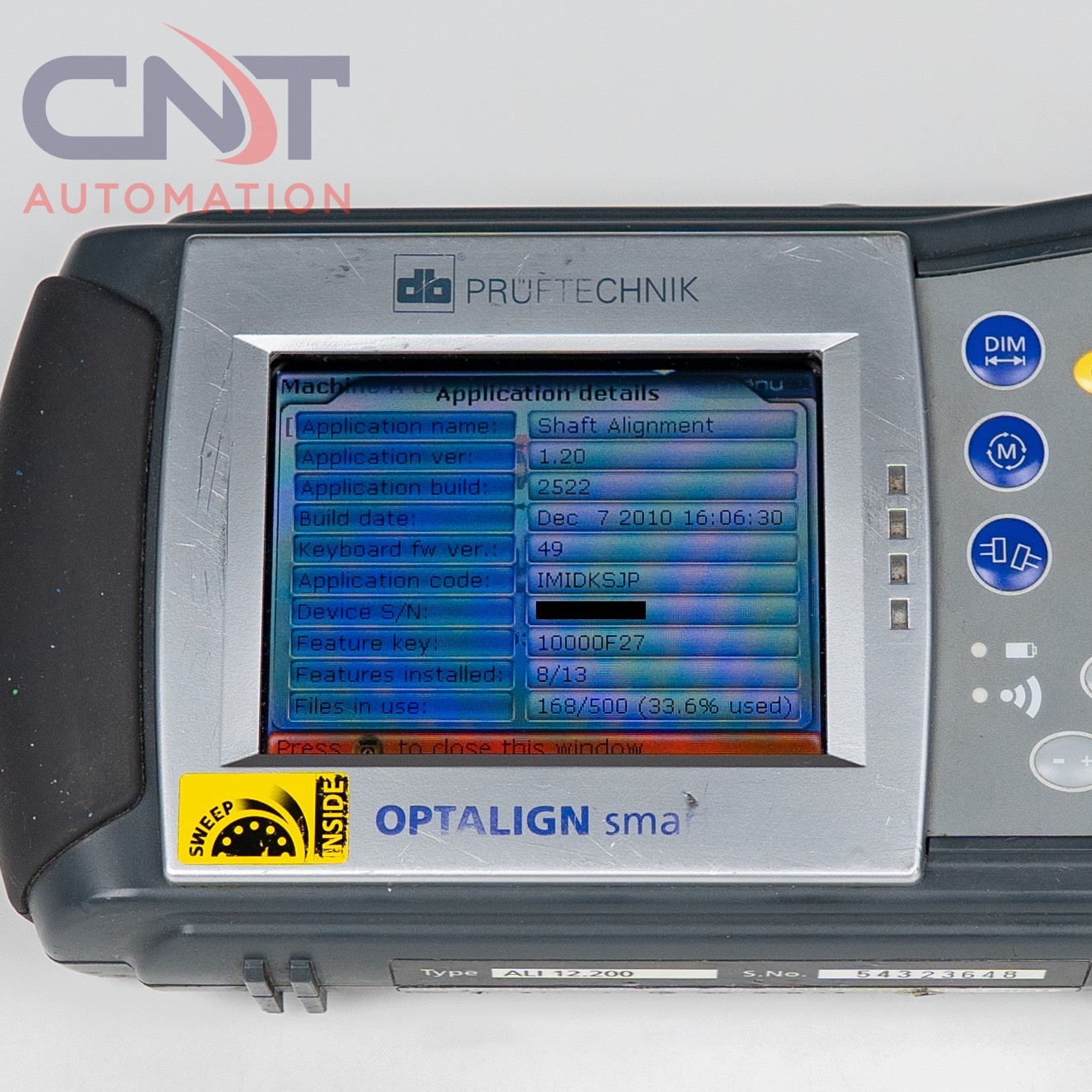 PRUFTECHNIK OPTALIGN Smart ALI 12.200 Industrial Laser Shaft Alignment System