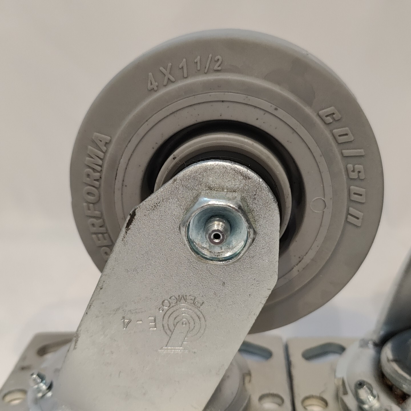 Set of 2 Colson Caster Wheel Swivel 4”x1.5” Encore 4 Series Performa 4.04109.449