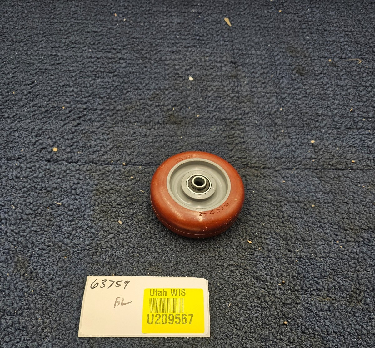 (QTY 4) Colson 3-1/2″ Wheel Top Plate Swivel Caster Red Polyurethane