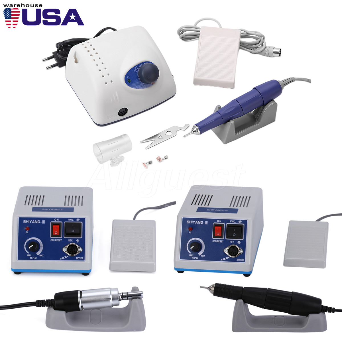 Dental Lab Fit Marathon Micromotor/Strong Micro Motor 35000/40000 RPM Handpiece