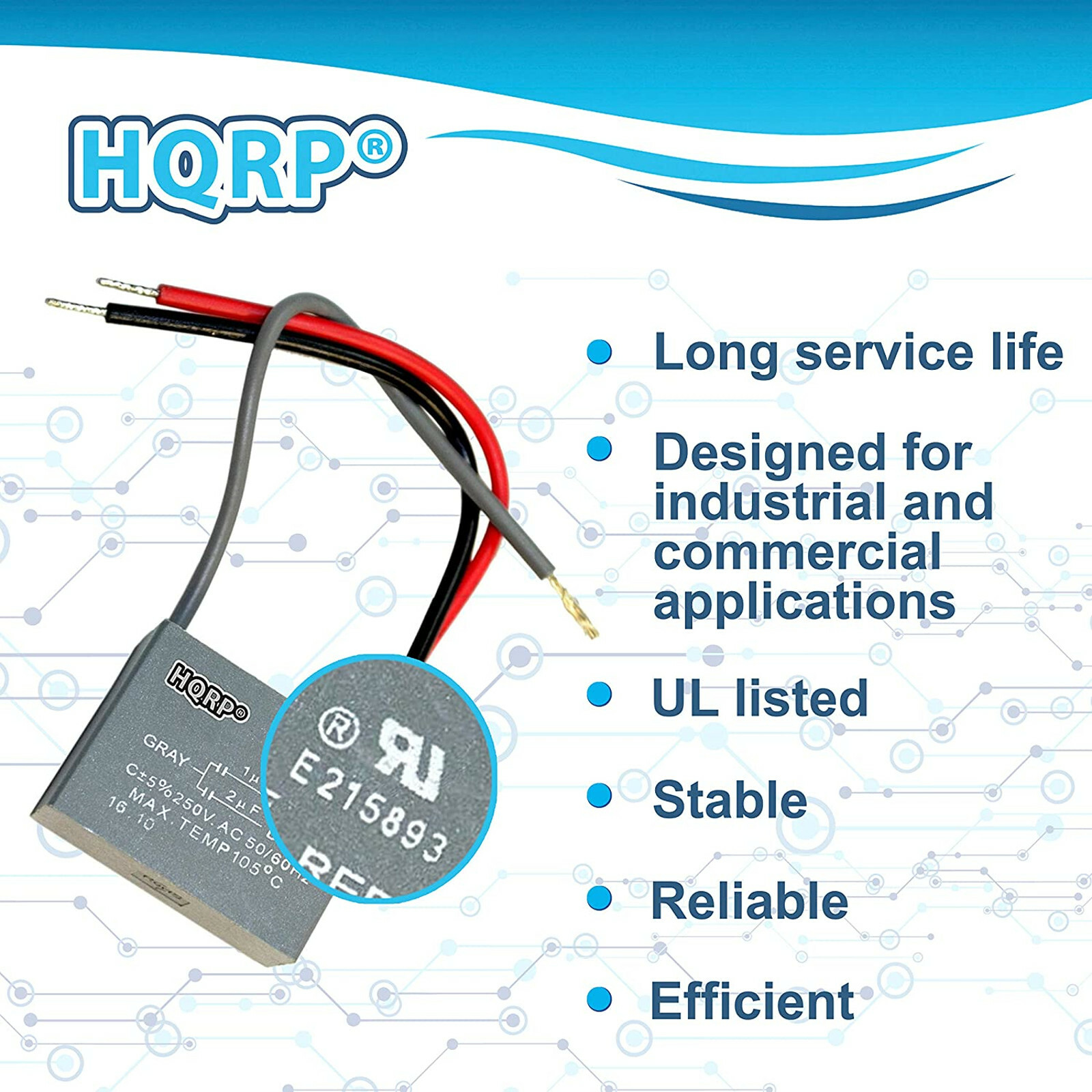 CBB61 250VAC Replacement Motor Capacitor for Hampton Bay Ceiling Fan (41 Models)