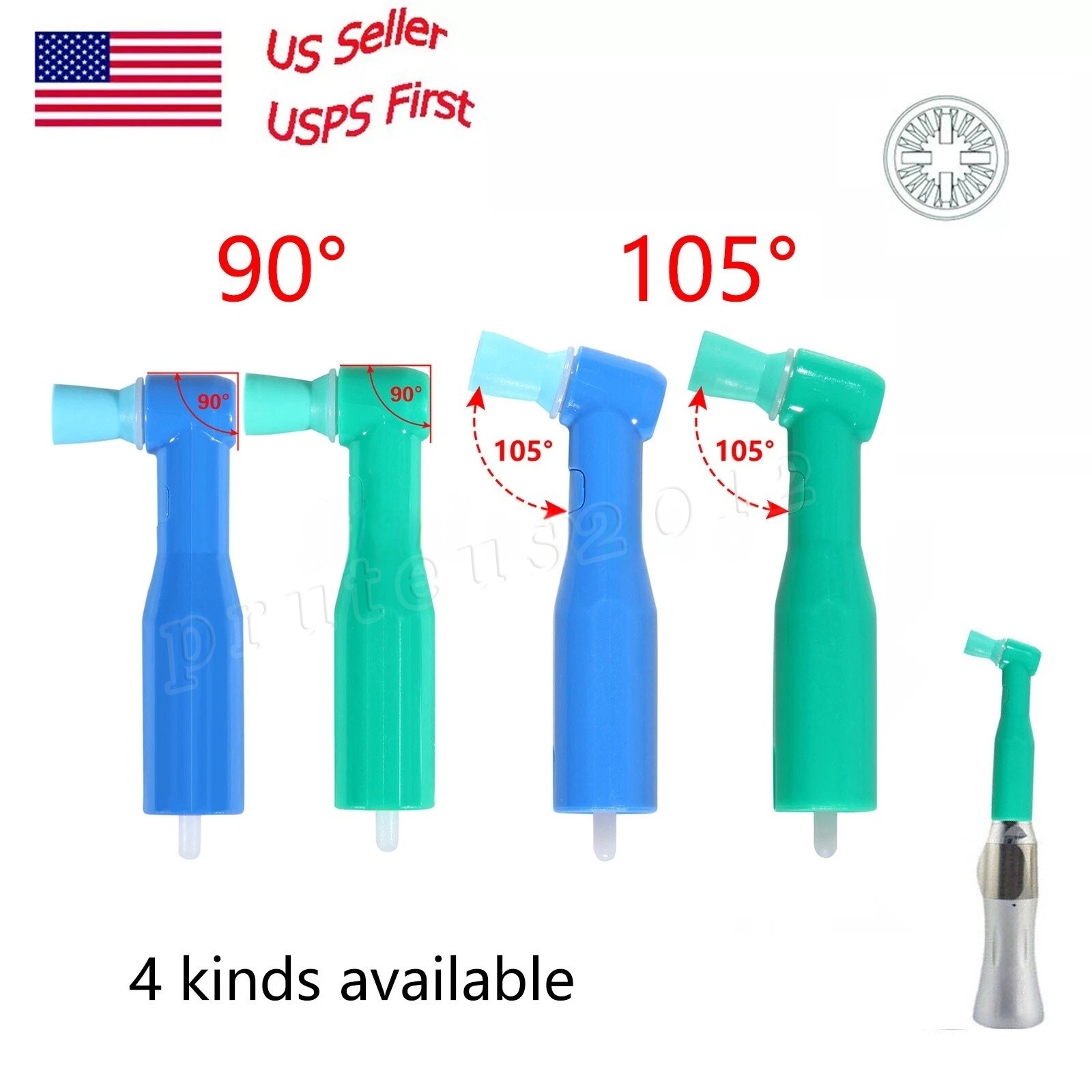 100 500/pk Copas desechables de ángulo de profilaxis dental Taza Suave y Firme