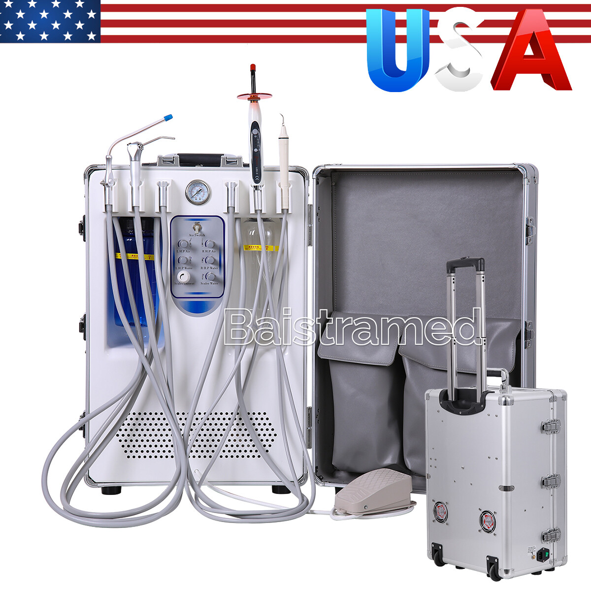 Dental Delivery Unit Air Compressor /Chair /High Low Handpiece +Air Scaler 4Hole