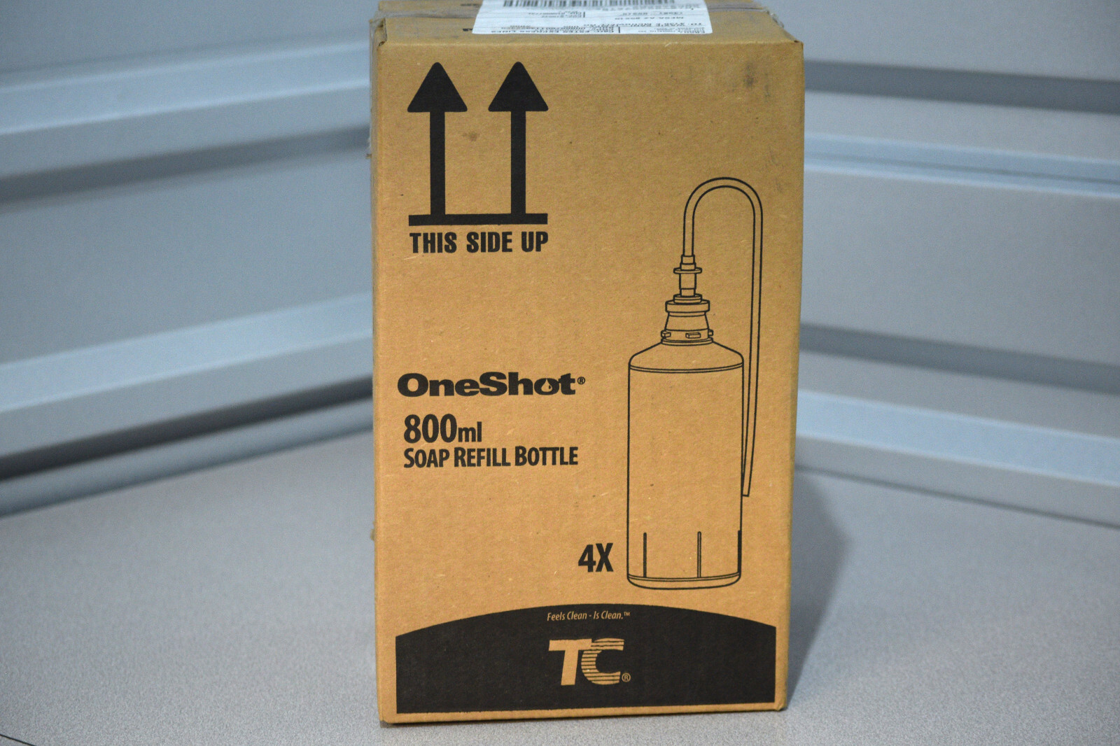 4x Rubbermaid FG4013111 Oneshot Liquid Hand Soap Lotion With Moisturizers 800ml