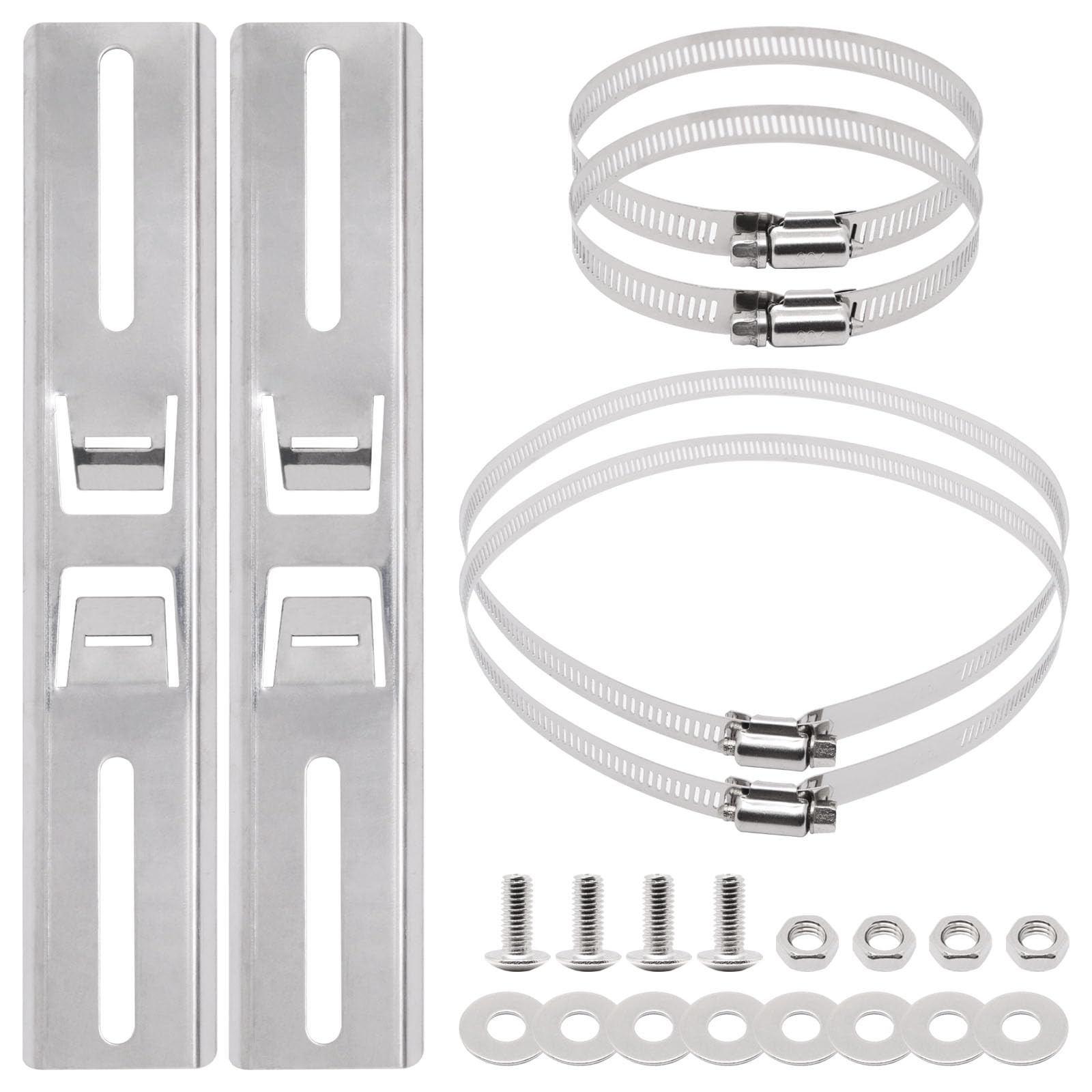 Pole Mounting Kits for Junction Box, Stainless Steel Pole Mount Bracket with Har