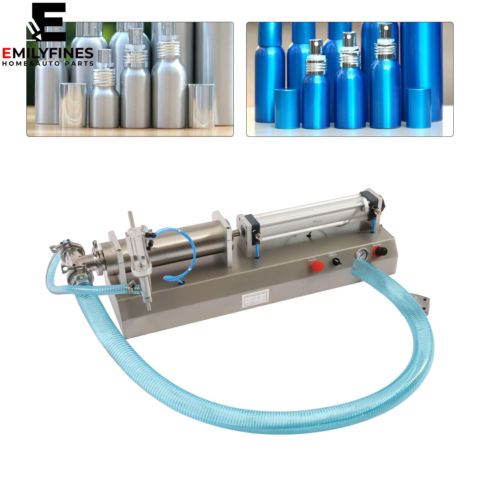 Liquid Filling Machine Pneumatic Piston Filler Single Head Filler 300-2500ml NEW
