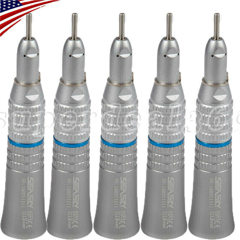 5x Dental Slow Low Speed Handpiece Straight Nose cone f/ NSK E-type Motor SEASKY