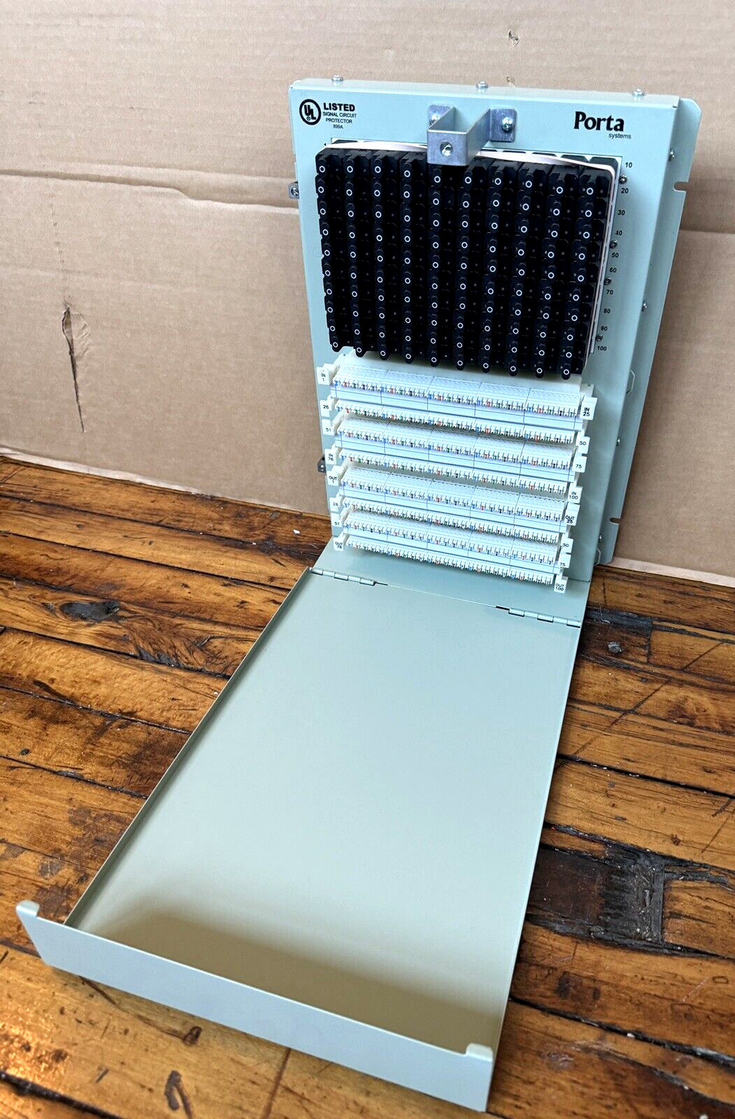 Porta Systems Building Entrance Terminal w/ Tii Technologies Gas Tube Protectors