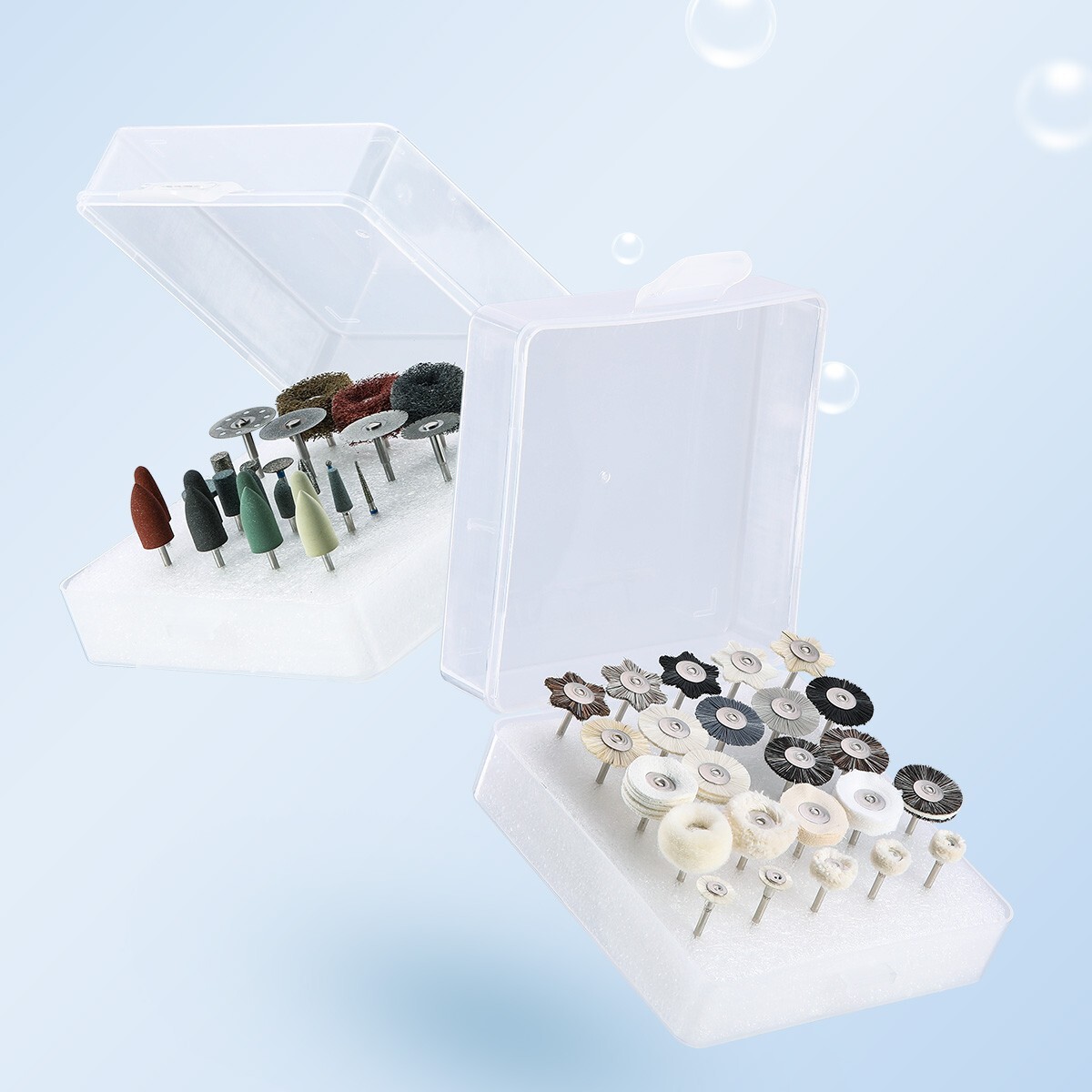 51Pcs/Box Dental Lab Polishing Kit HP Shank For Composite Ceramic 2.35mm