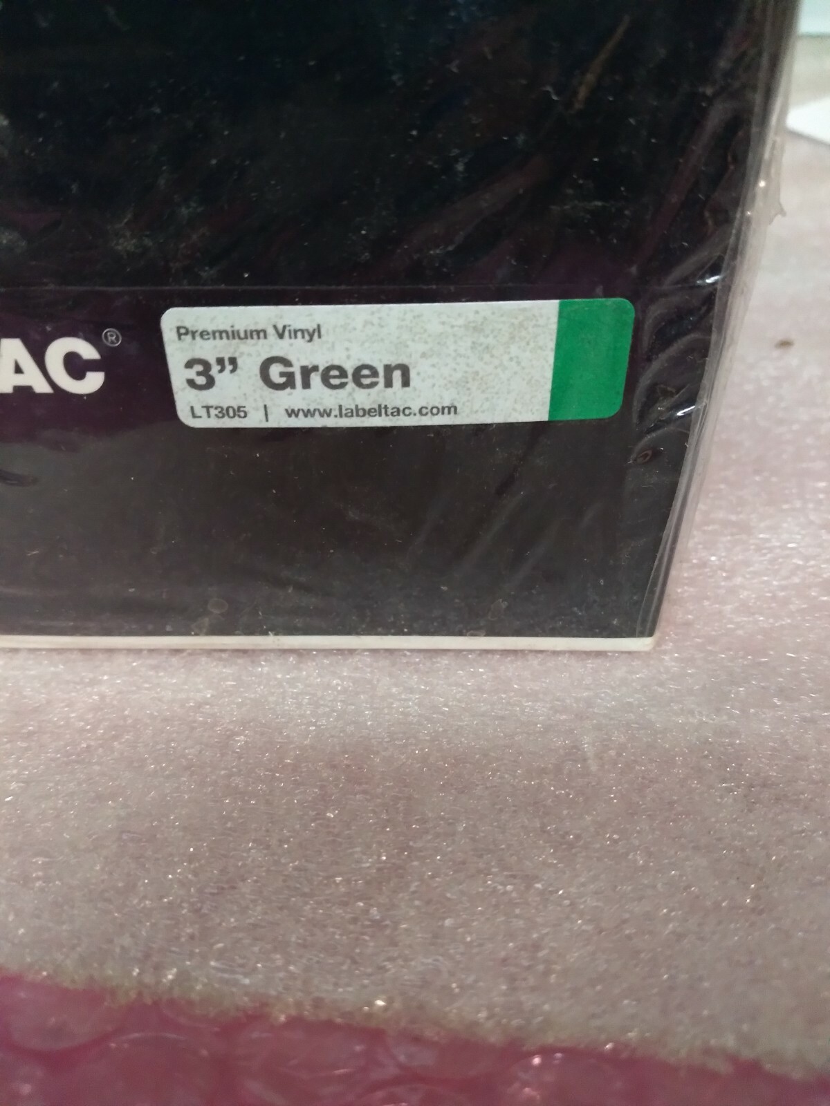 Labeltac LT305 Premium Vinyl Printer Label Green 9191C