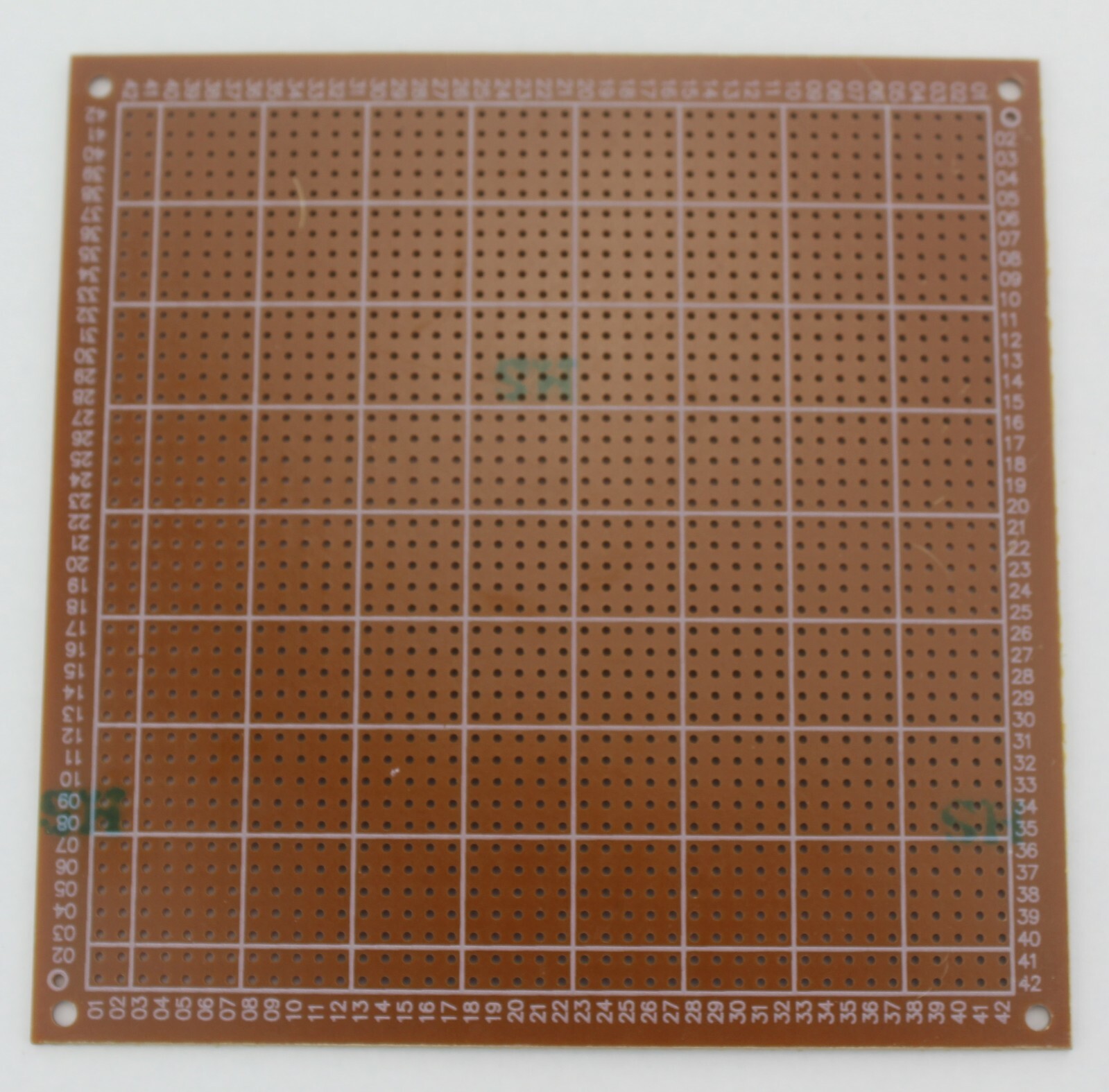 2Pcs Single Sided 3er Joint Hole PCB Proto Prototype Perf Board 2.54 mm 12*12 cm