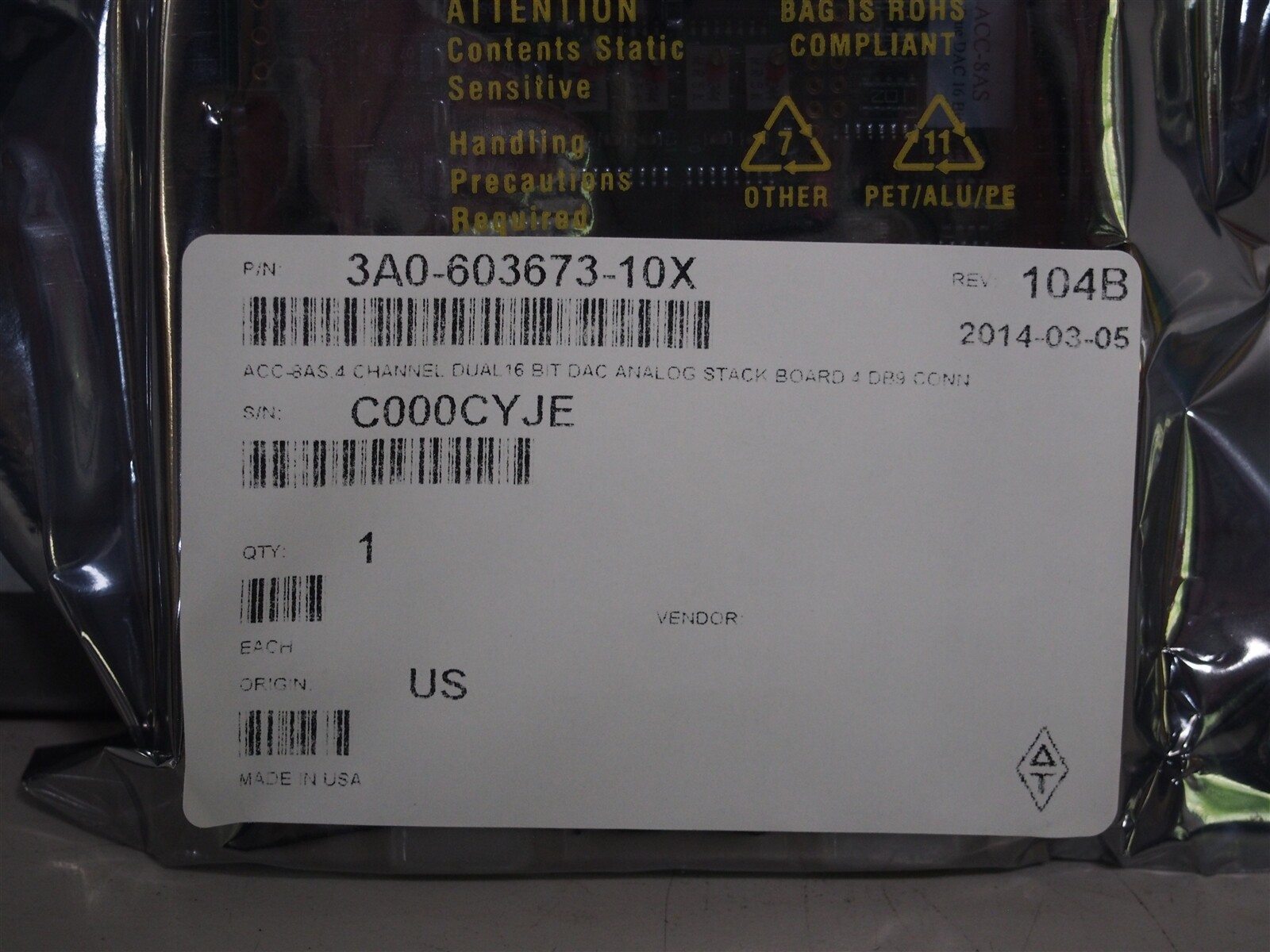 New Delta Tau PMAC2A-PC/104 ACC-8xS Axis Expansion Stack Board 603673-10X