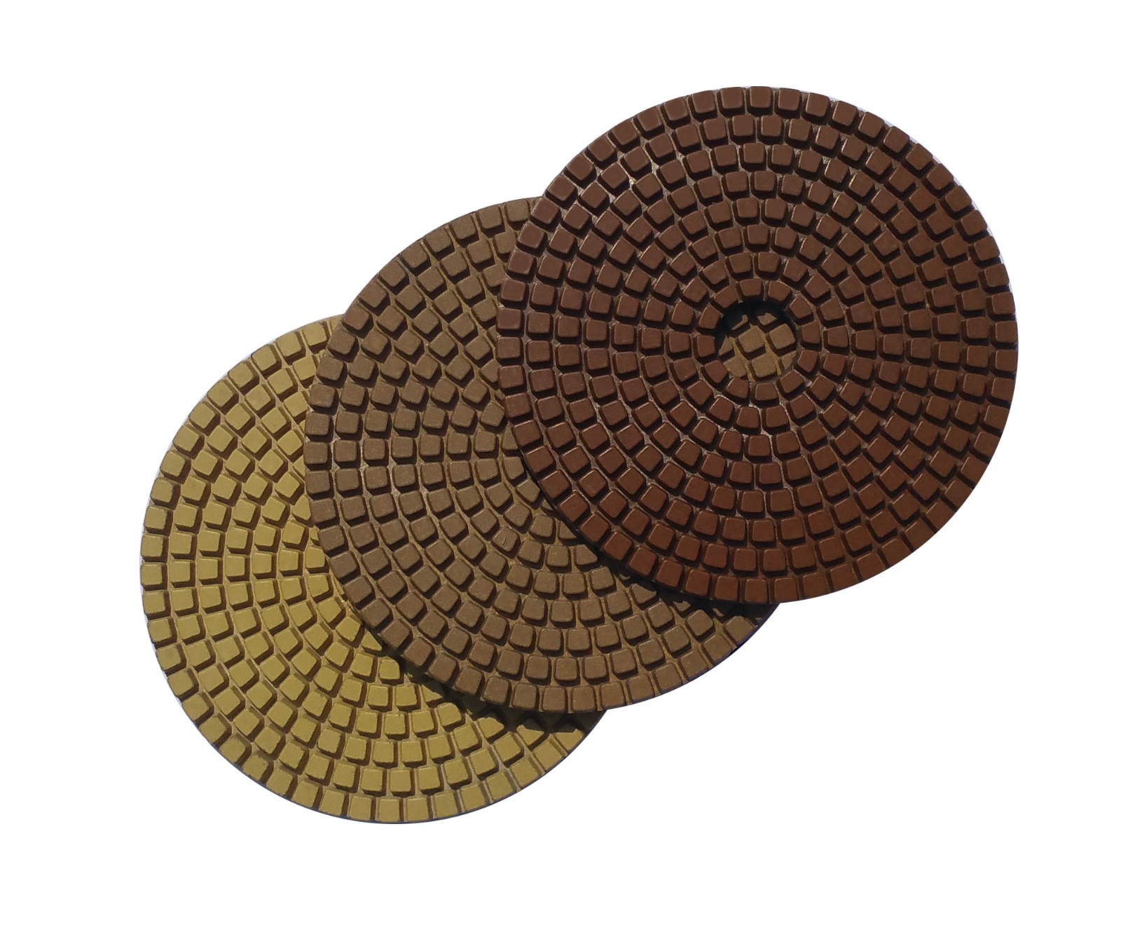 Diamond Polishing Pads 3 – Step Set 4 Inch for Granite Concrete Marble Stone