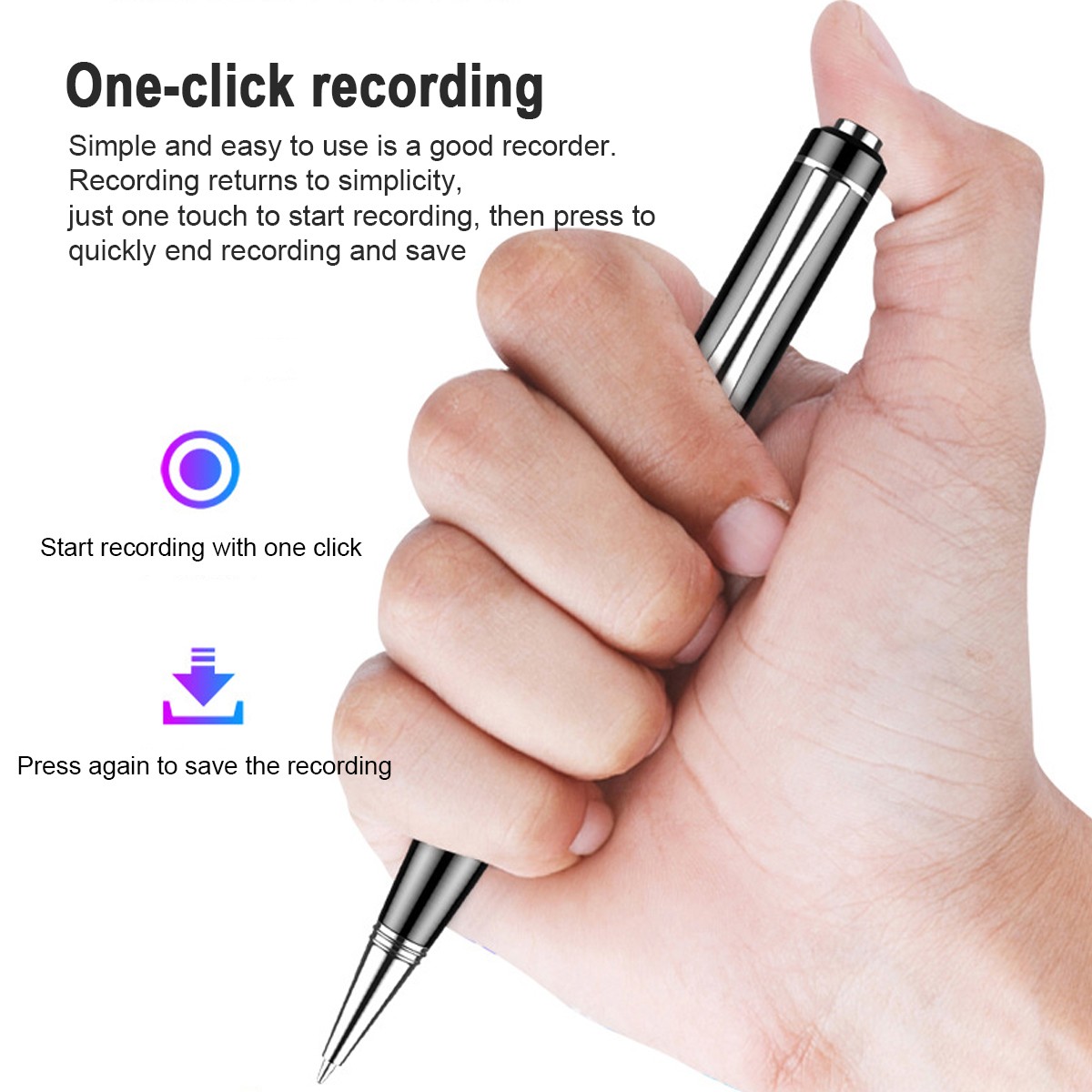 Digital Voice Activated Recorder Mini Audio Recording Pen Player Device 32GB -US
