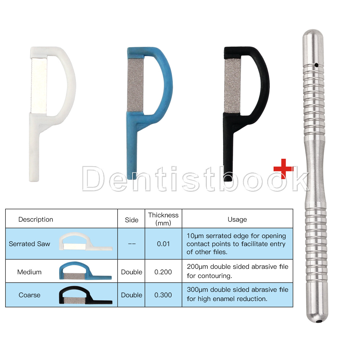 Dental 4:1 Reduction Contra Angle Reciprocating Interproximal Strip IPR Handle