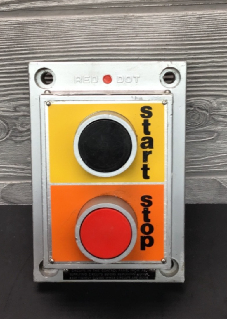 Red-Dot Push Button Start/Stop Switch Explosion Proof Cover Hazardous Location