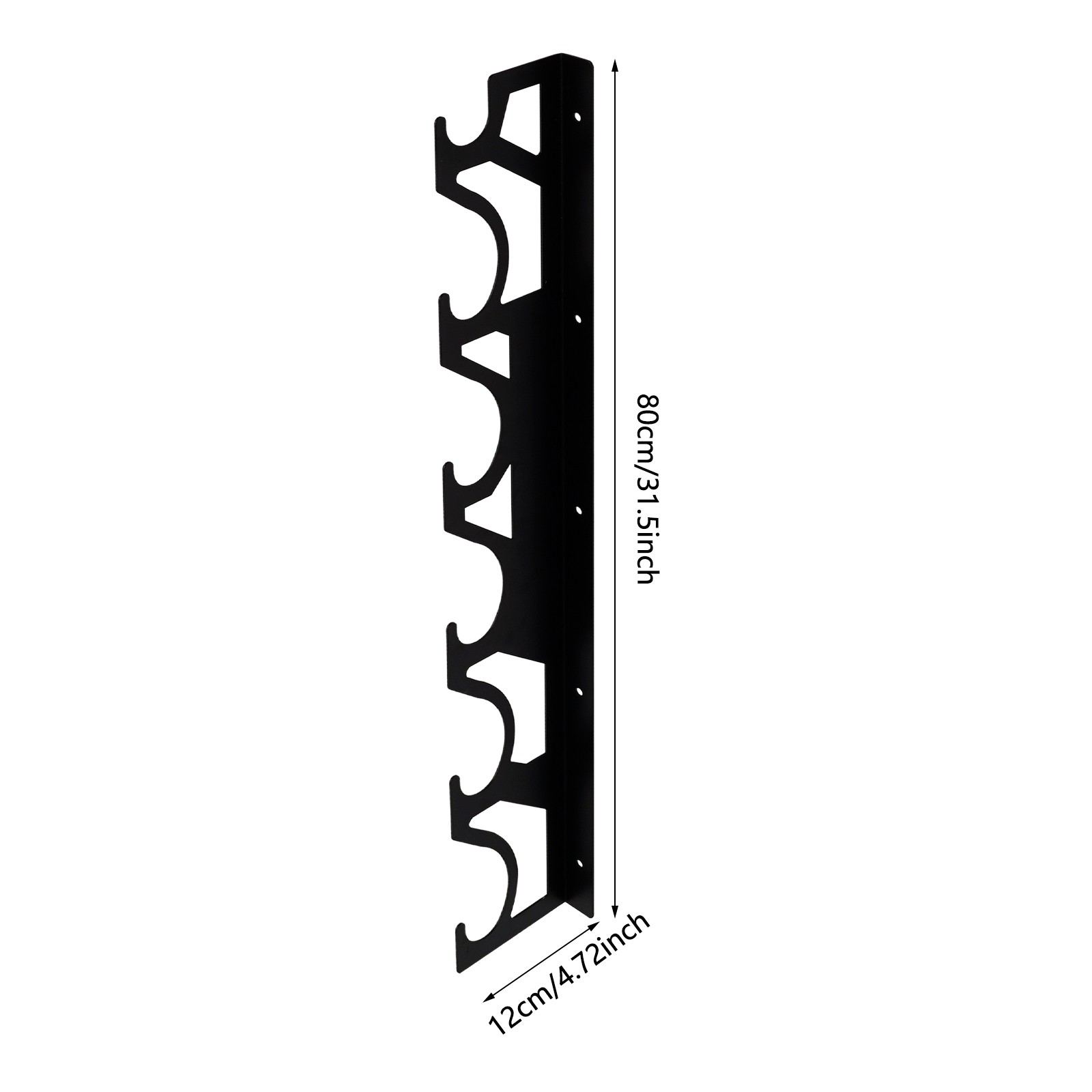 6-Roll Wall-Mounted Vinyl Film Rolls Rack Window Tint Organizer Display Holder