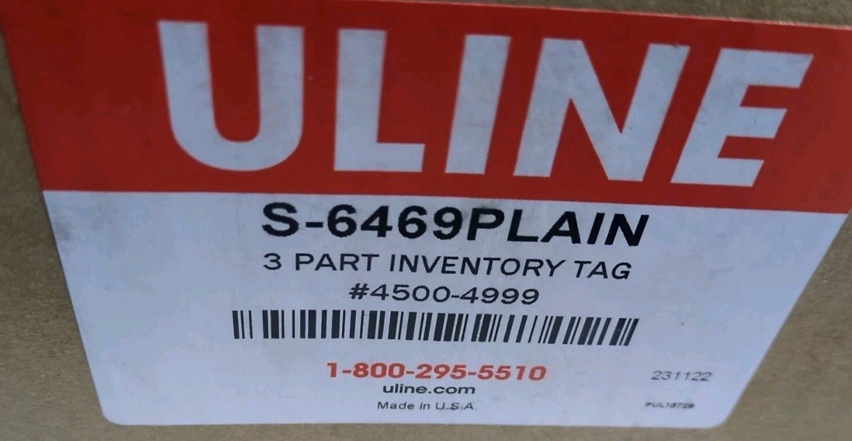 100 3 Part Hanging Inventory Tags Three Copy Control Label Product Carbon Buy
