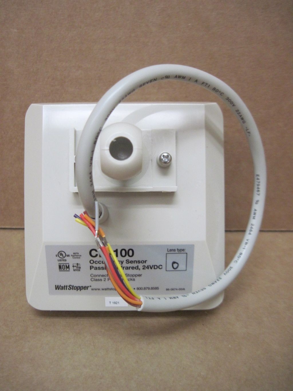 Wattstopper CB-100 Beige Occupancy Sensor Passive Infrared 24VDC