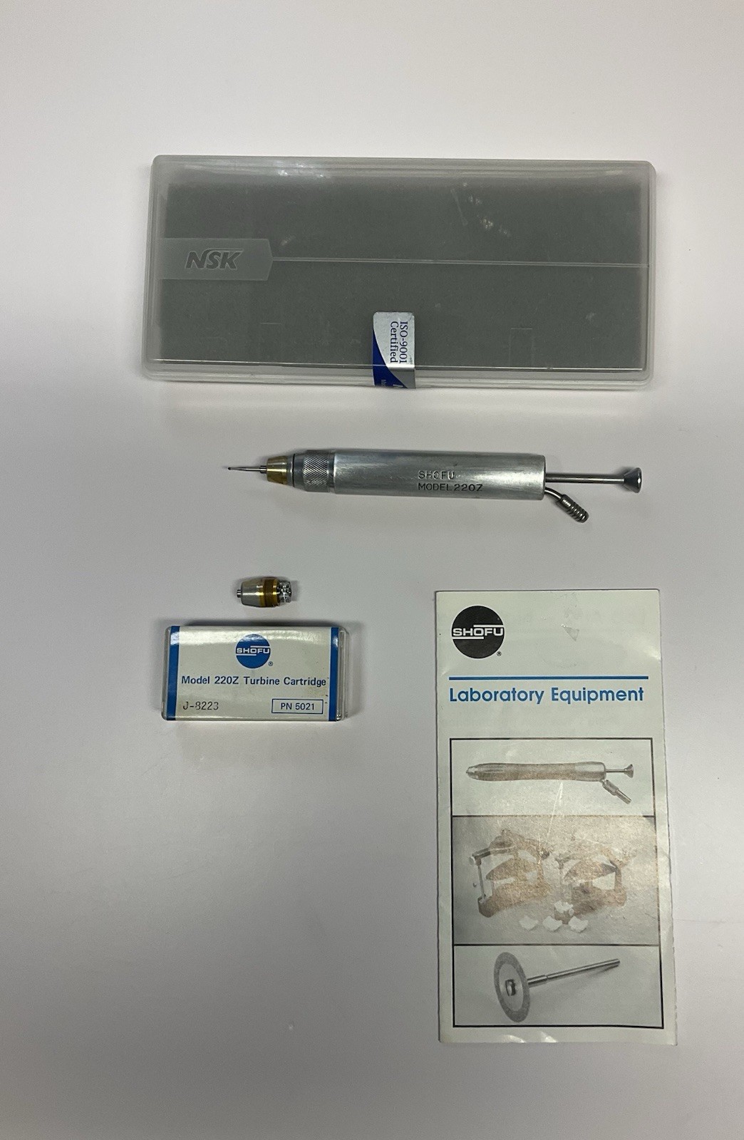SHOFU Lab Air-Z 220Z High Speed Turbine Handpiece w/ Cartridge & Manual