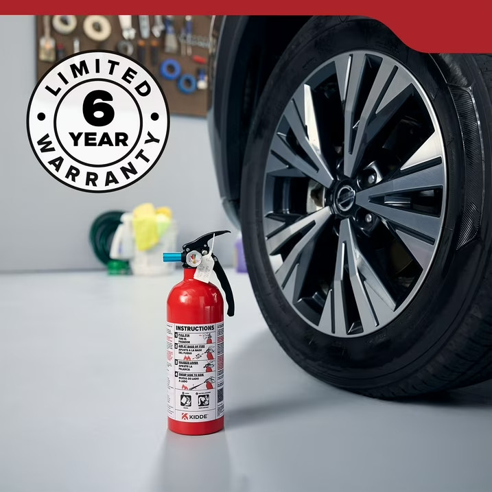 Kidde Auto Fire Extinguisher, UL Rated 5-B:C, Model KD61-5BC