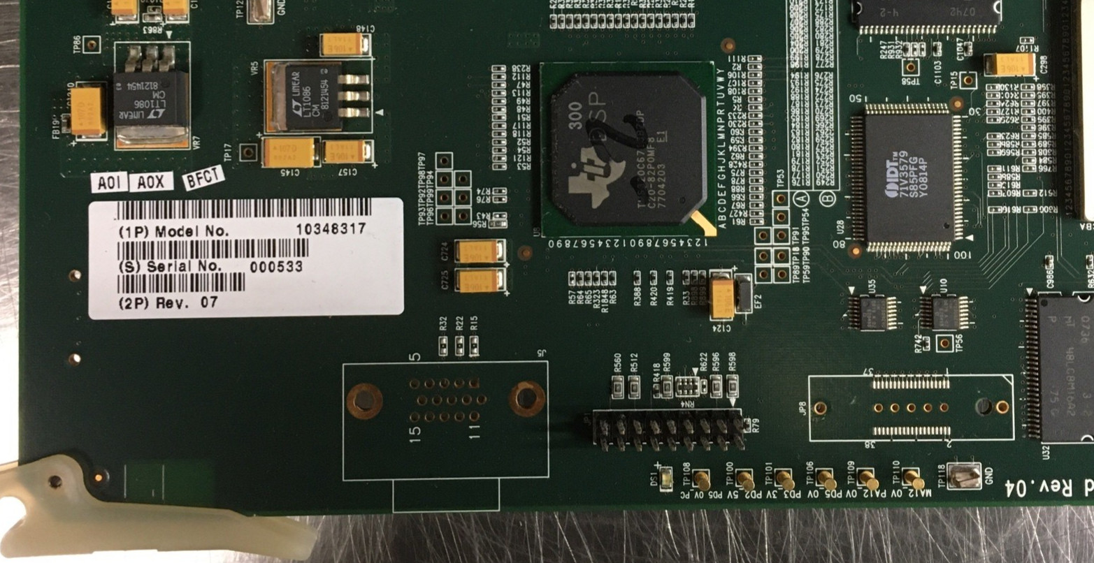 Siemens 10348317 Rev 07 3.0 BE Board Assembly from a Acuson X300 Premier