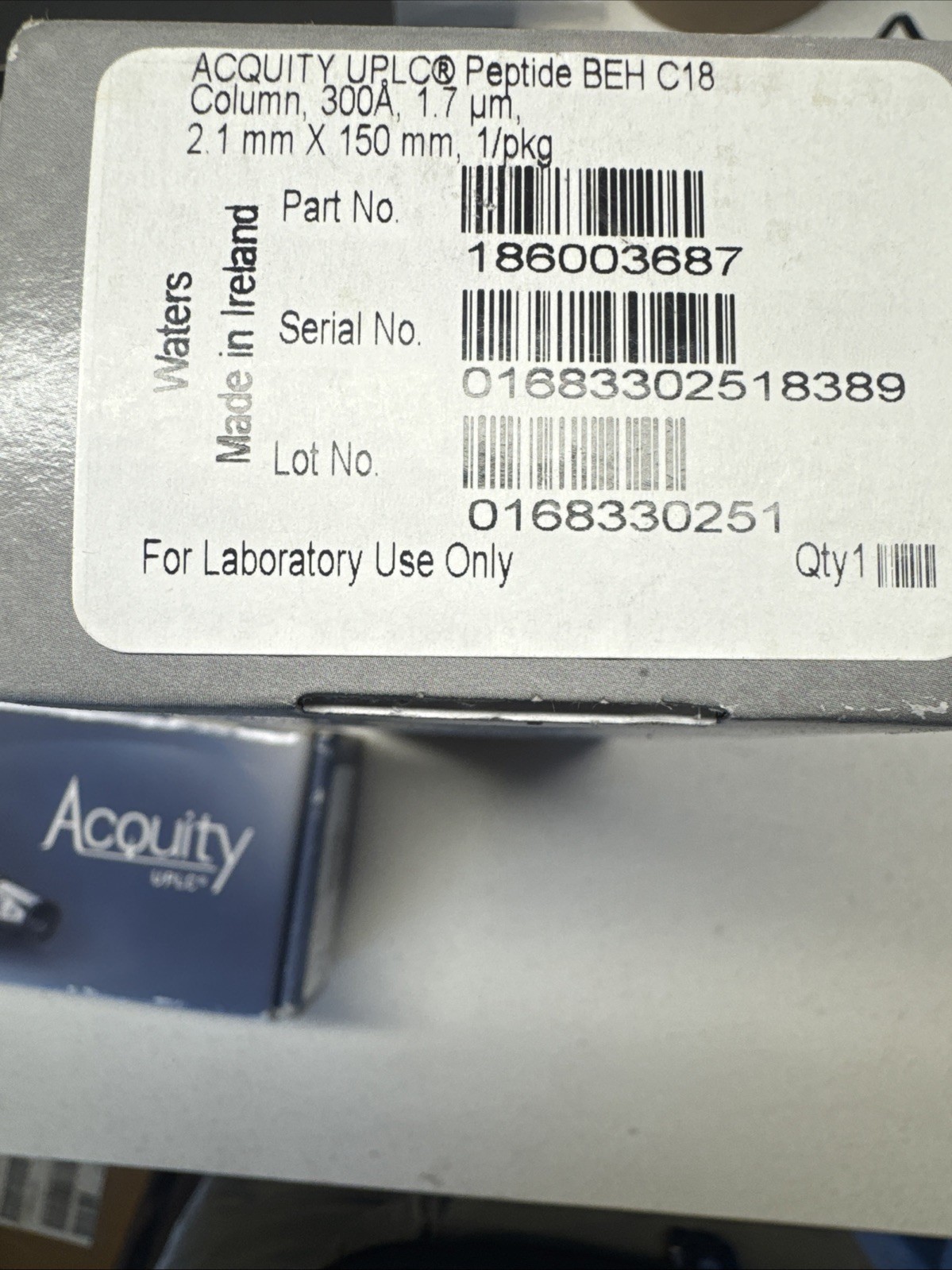 Waters Quality Parts Acquity Peptide Beh C18