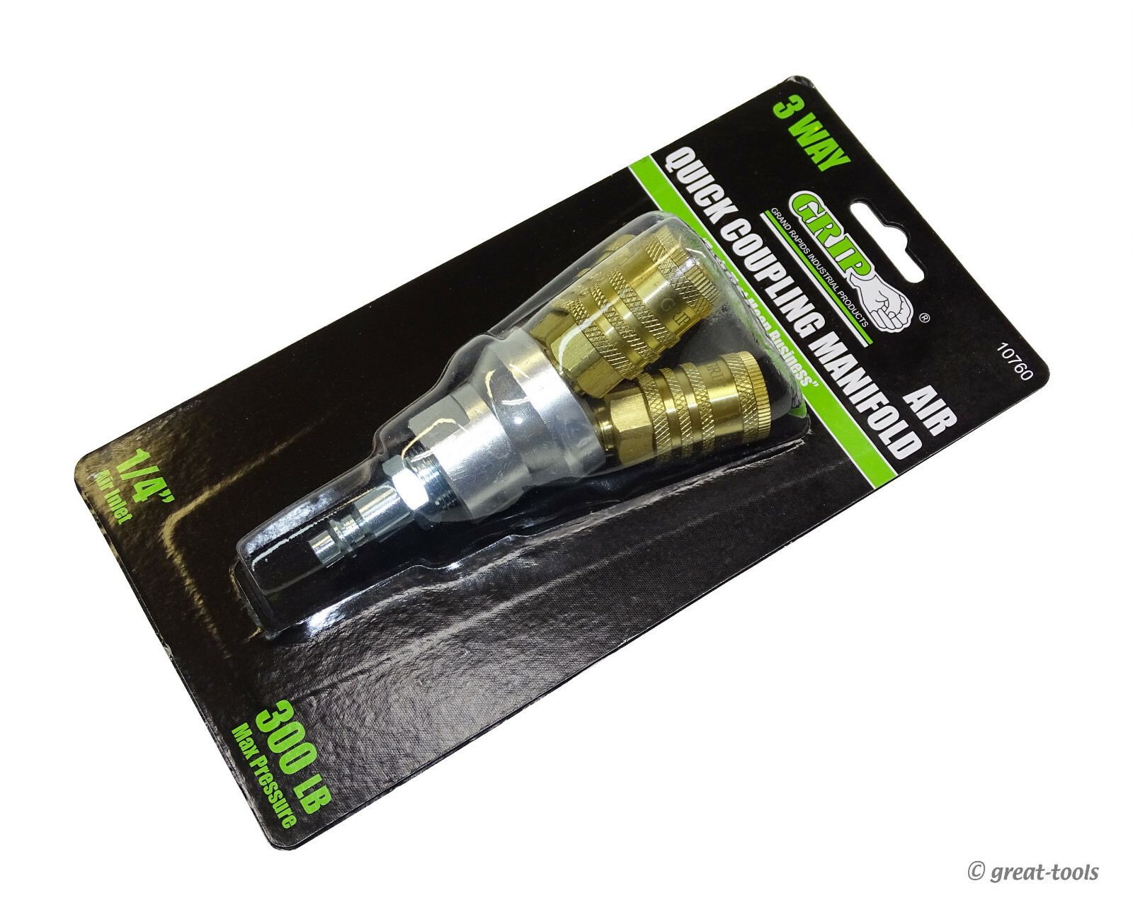 COMPRESSED AIR MAINFOLD – 3-way quick coupling splitter – air compressor – tools